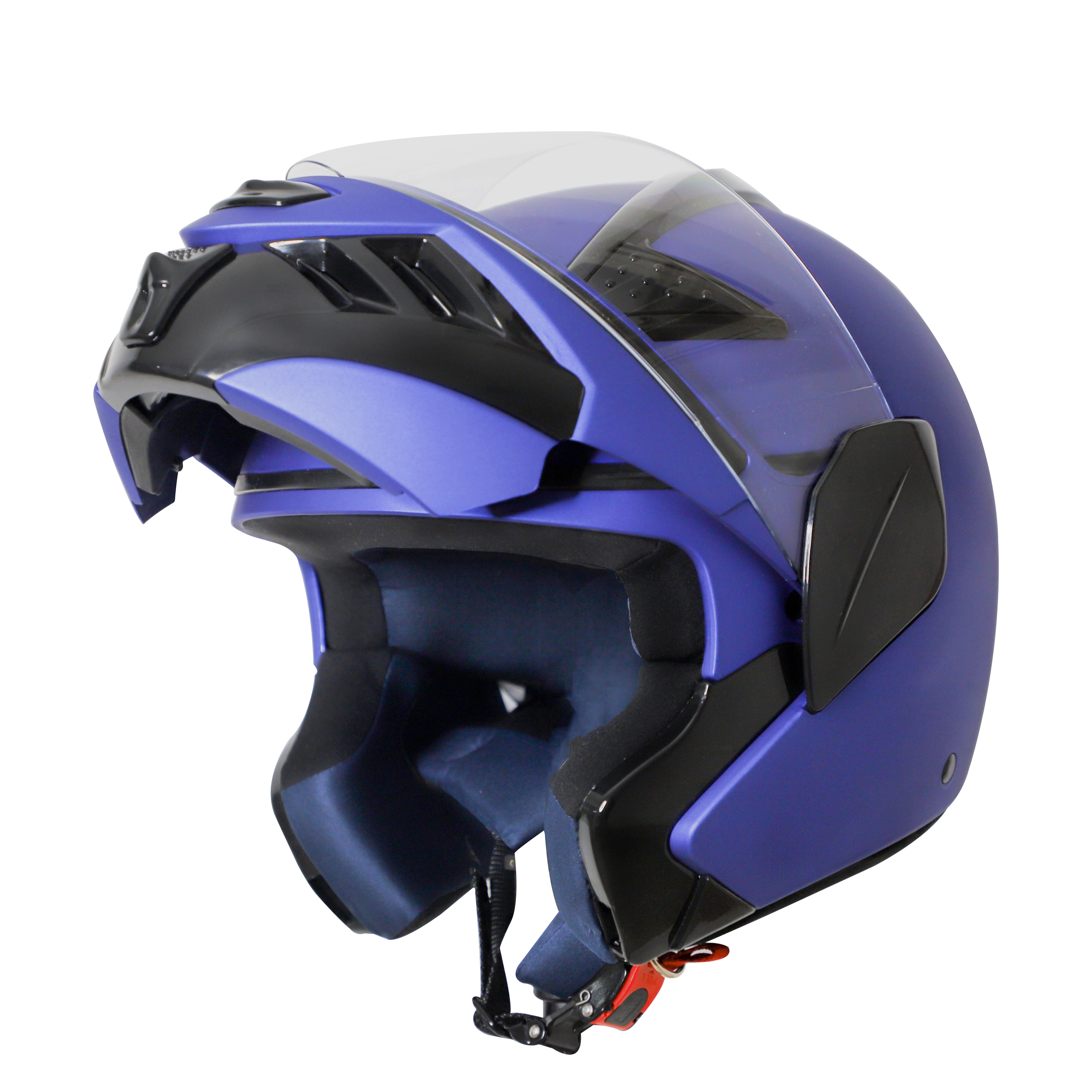 Steelbird SB-34 ISI Certified Flip-Up Helmet For Men And Women (Glossy Y.Blue With Clear Visor)
