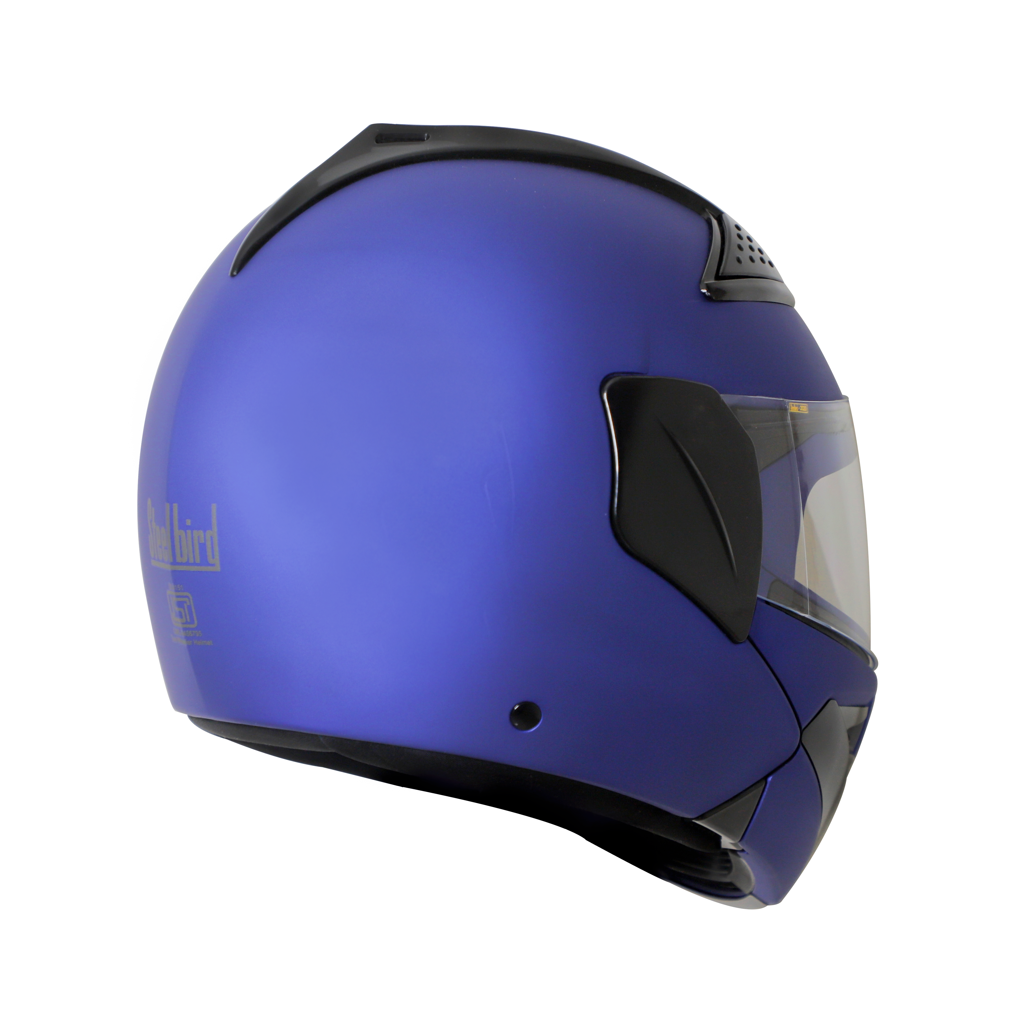 Steelbird SB-34 ISI Certified Flip-Up Helmet For Men And Women (Glossy Y.Blue With Clear Visor)