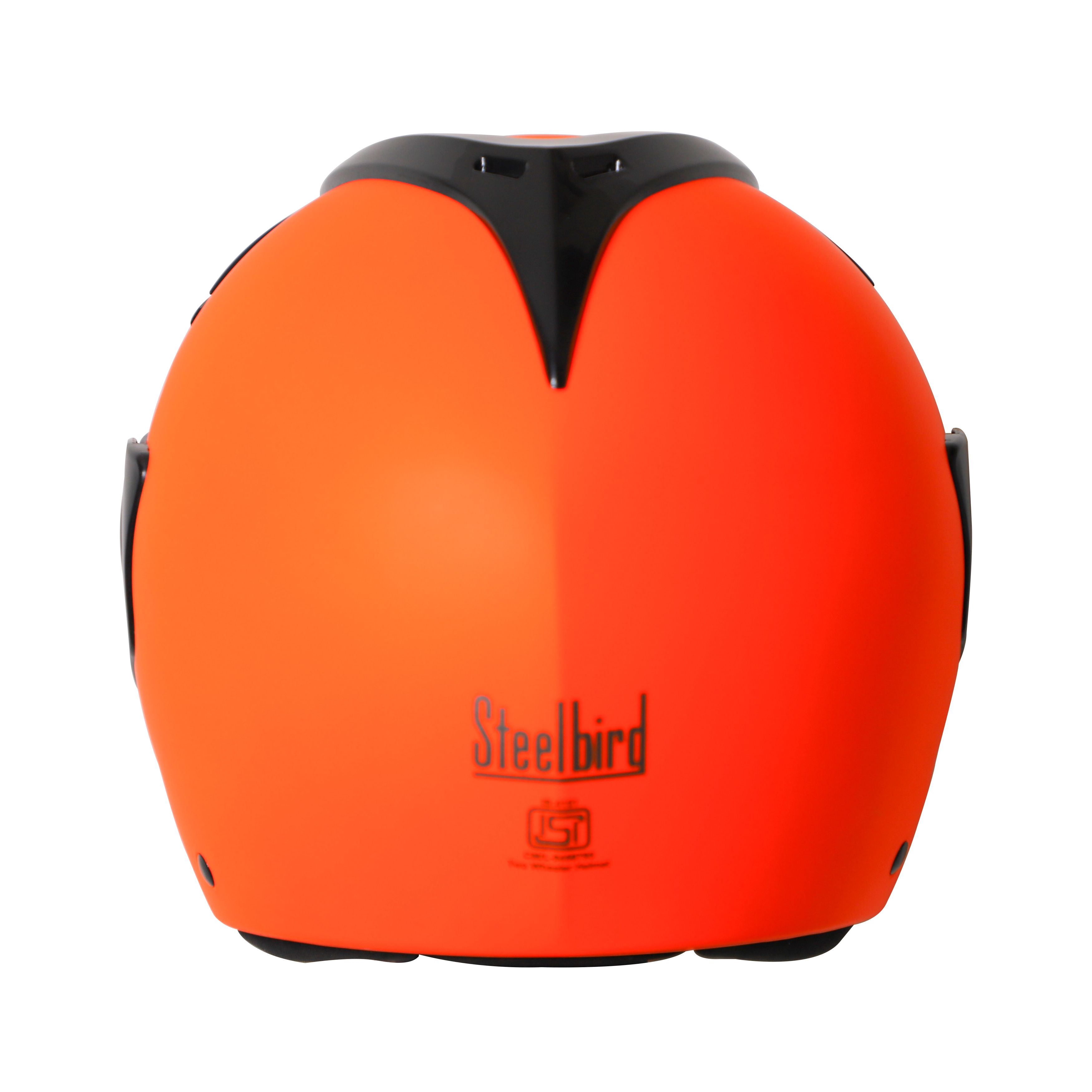 Steelbird SB-34 ISI Certified Flip-Up Helmet For Men And Women (Glossy Fluo Orange With Clear Visor)