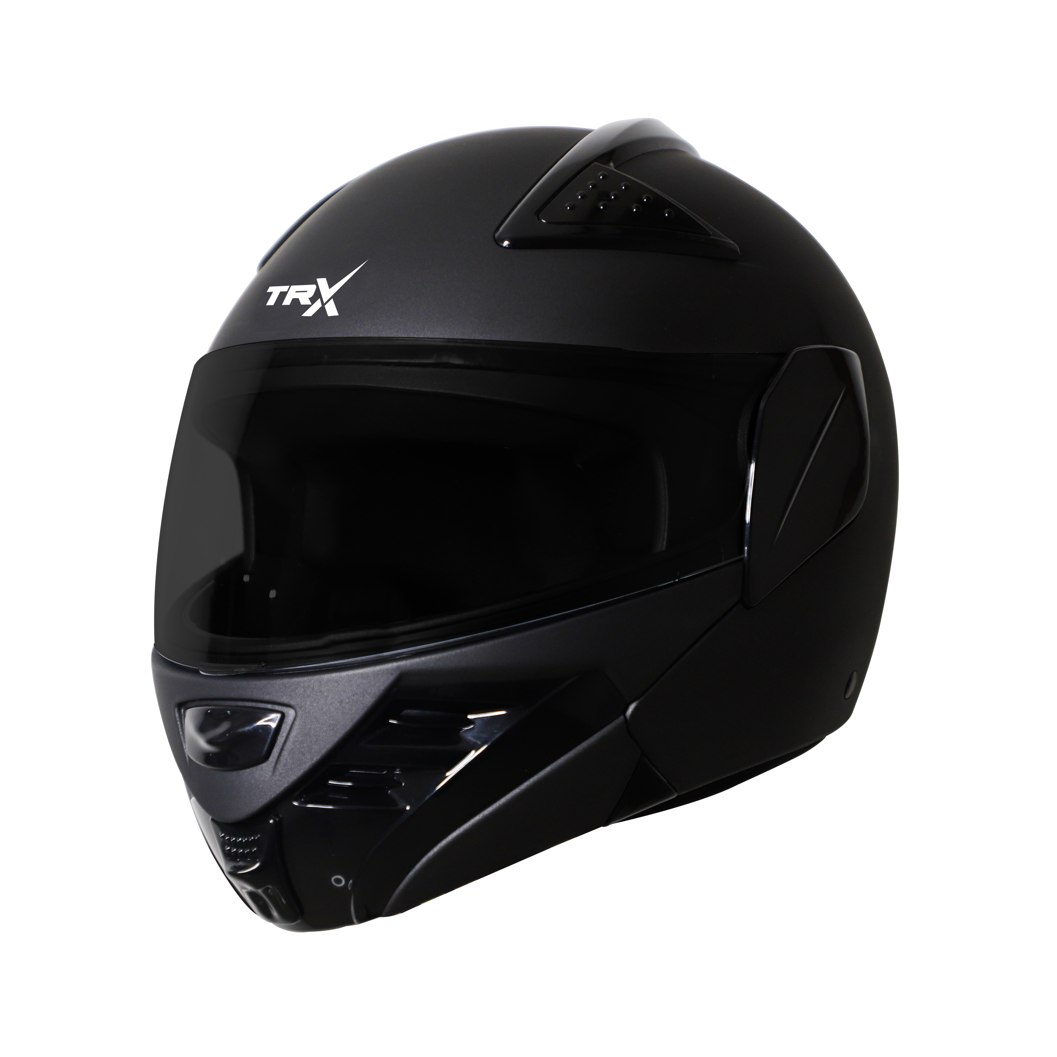 Steelbird SB-34 ISI Certified Flip-Up Helmet For Men And Women (Glossy Midnight Black With Smoke Visor)