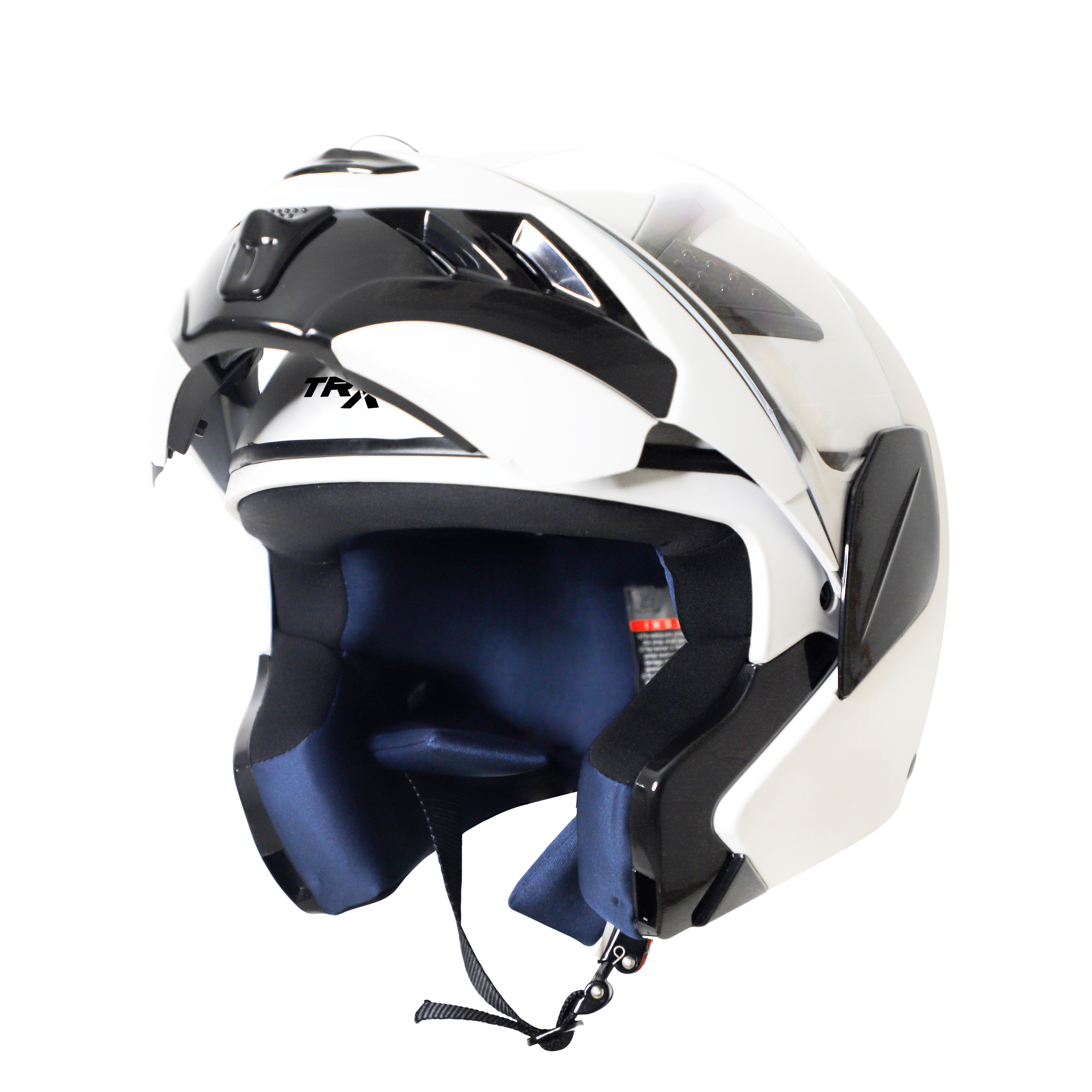 Steelbird SB-34 ISI Certified Flip-Up Helmet For Men And Women (Glossy White With Smoke Visor)
