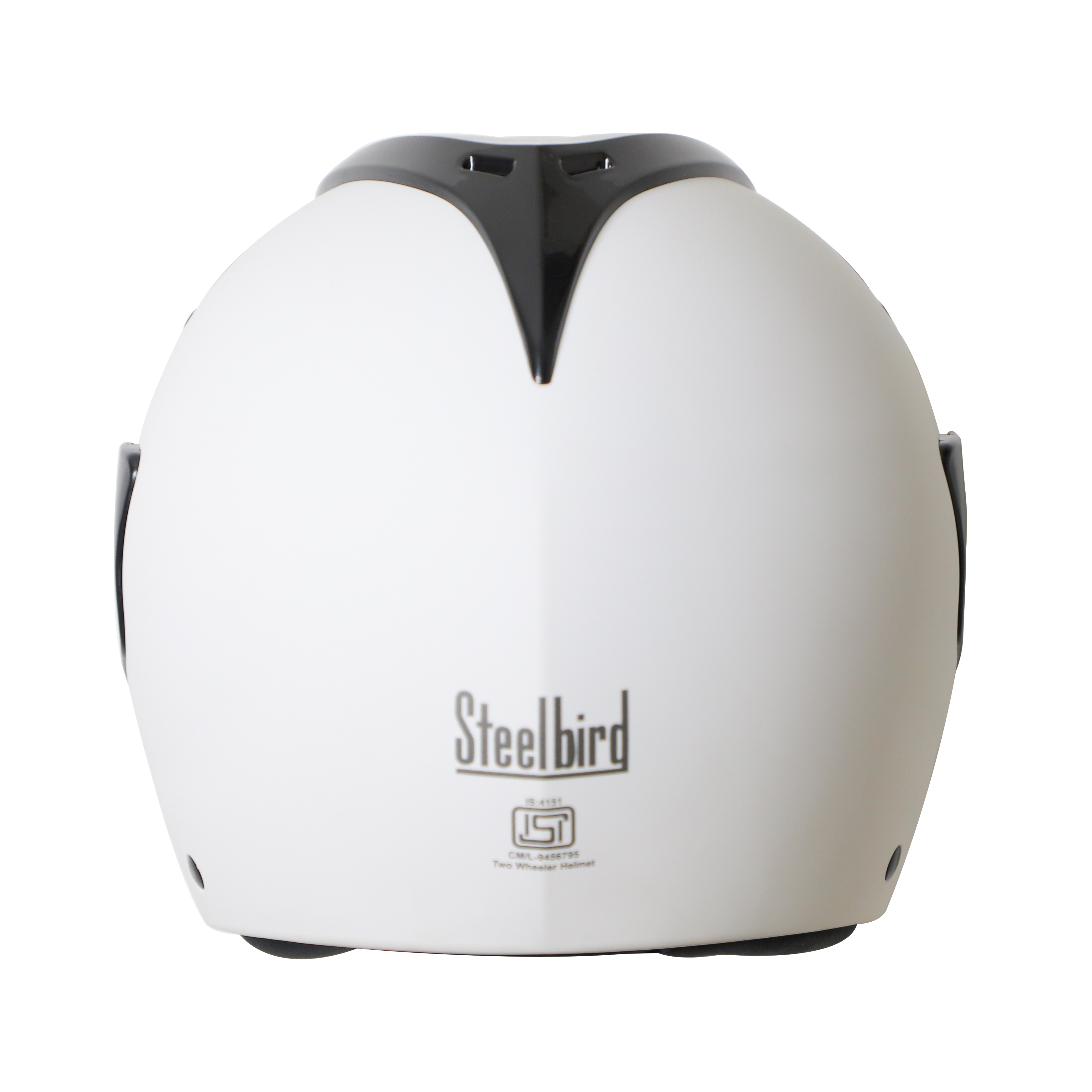 Steelbird SB-34 ISI Certified Flip-Up Helmet For Men And Women (Glossy White With Smoke Visor)
