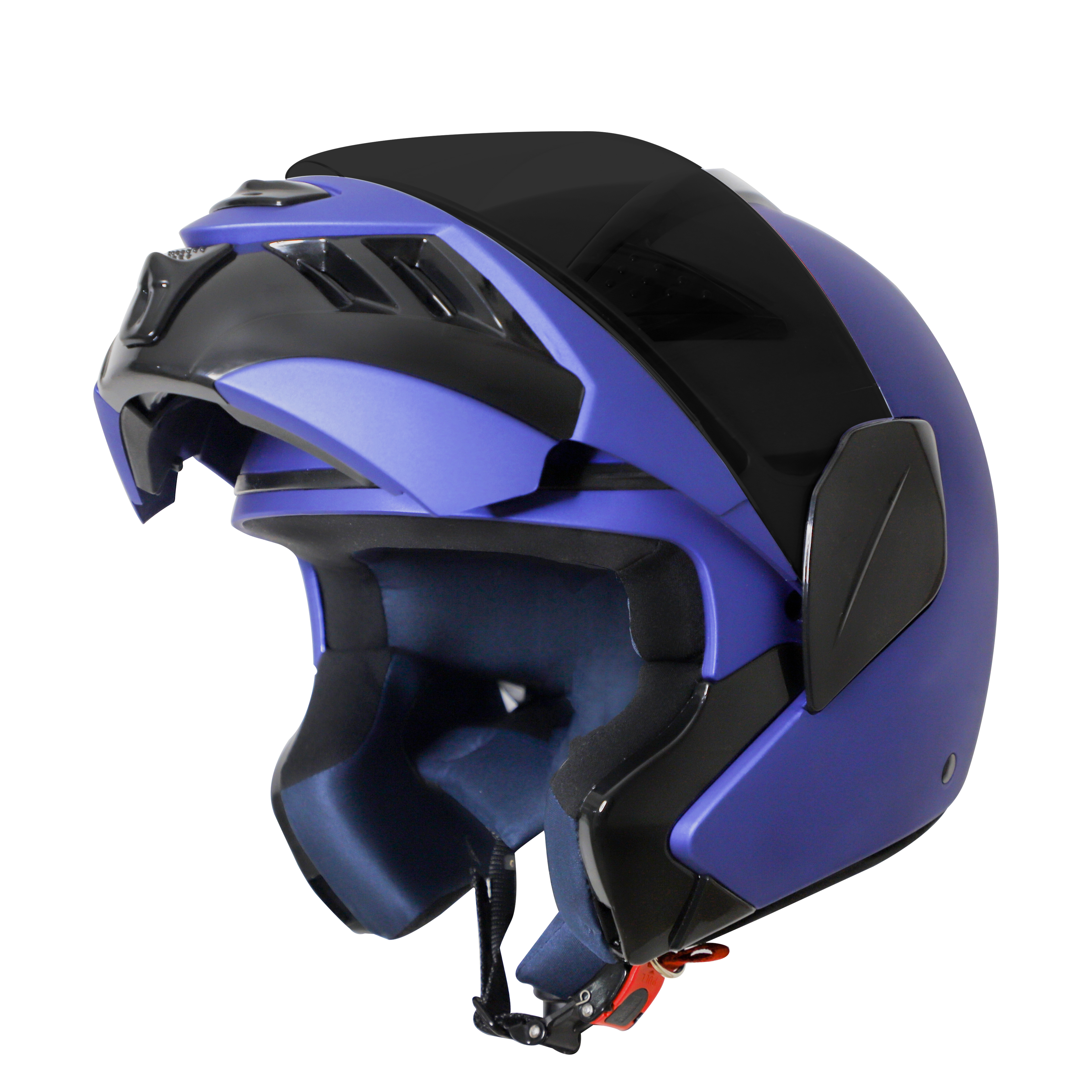 Steelbird SB-34 ISI Certified Flip-Up Helmet For Men And Women (Matt Y.Blue With Smoke Visor)