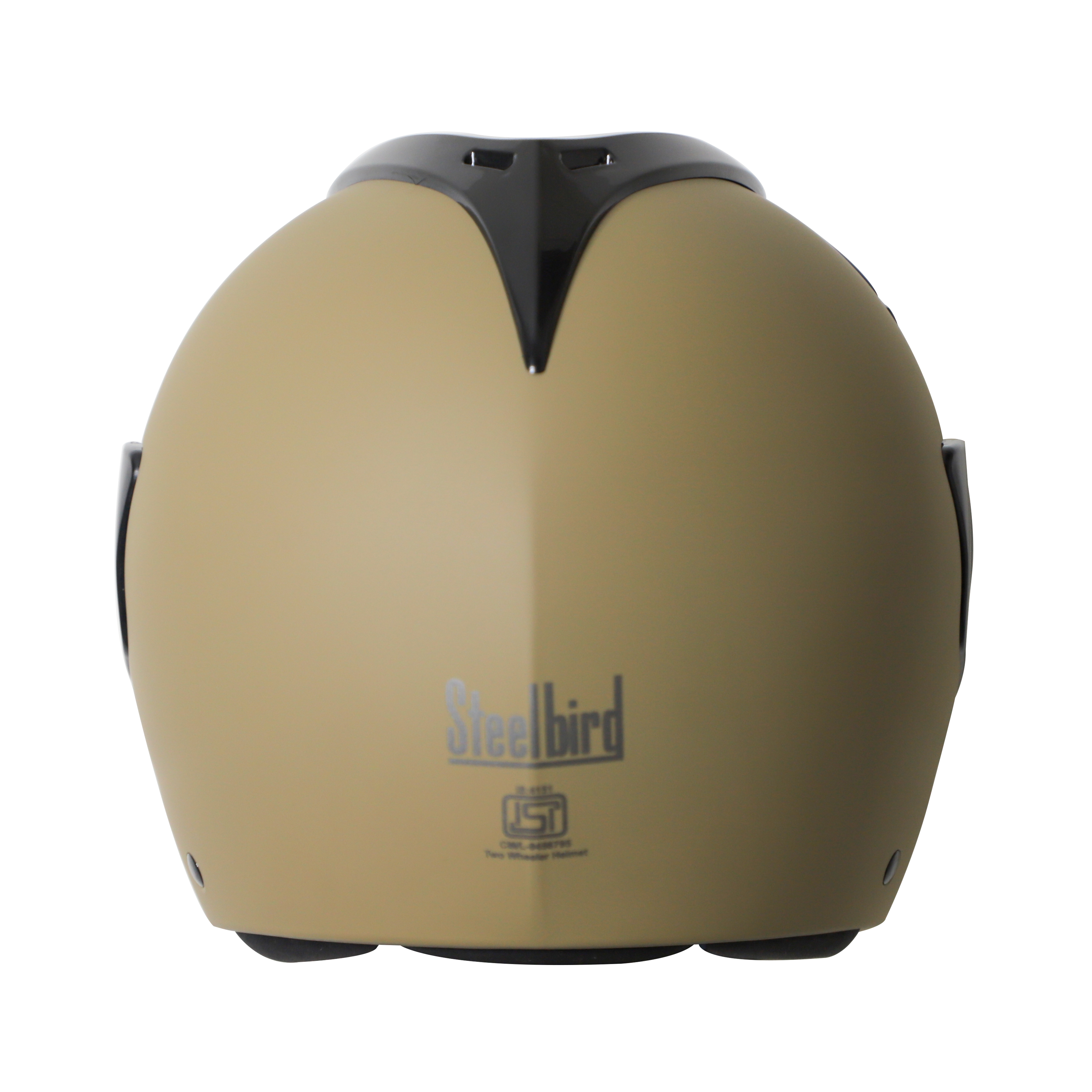 Steelbird SB-34 TRX ISI Certified Flip-Up Helmet For Men And Women (Matt Desert Storm With Chrome Gold Visor)