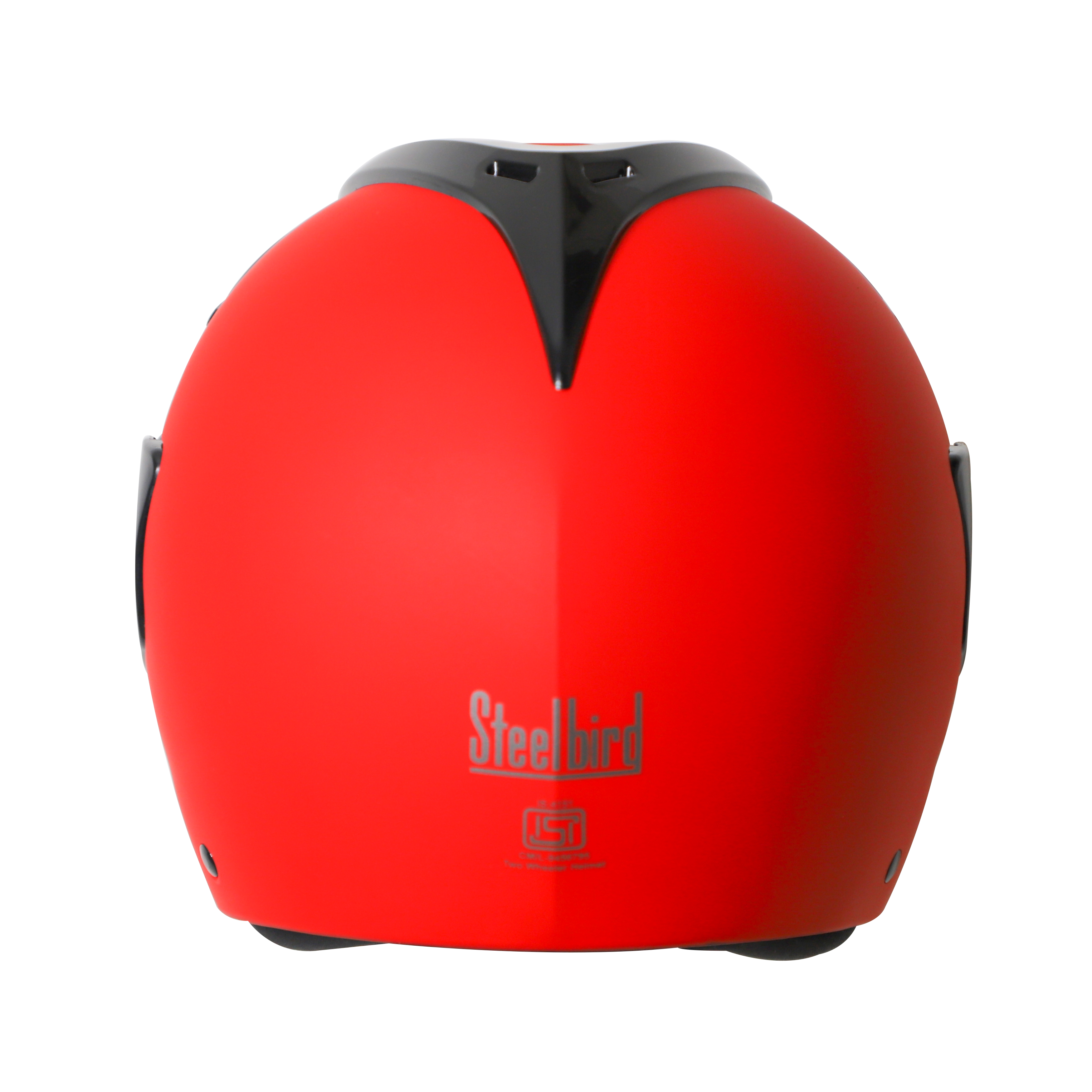 Steelbird SB-34 TRX ISI Certified Flip-Up Helmet For Men And Women (Matt Sports Red With Chrome Gold Visor)