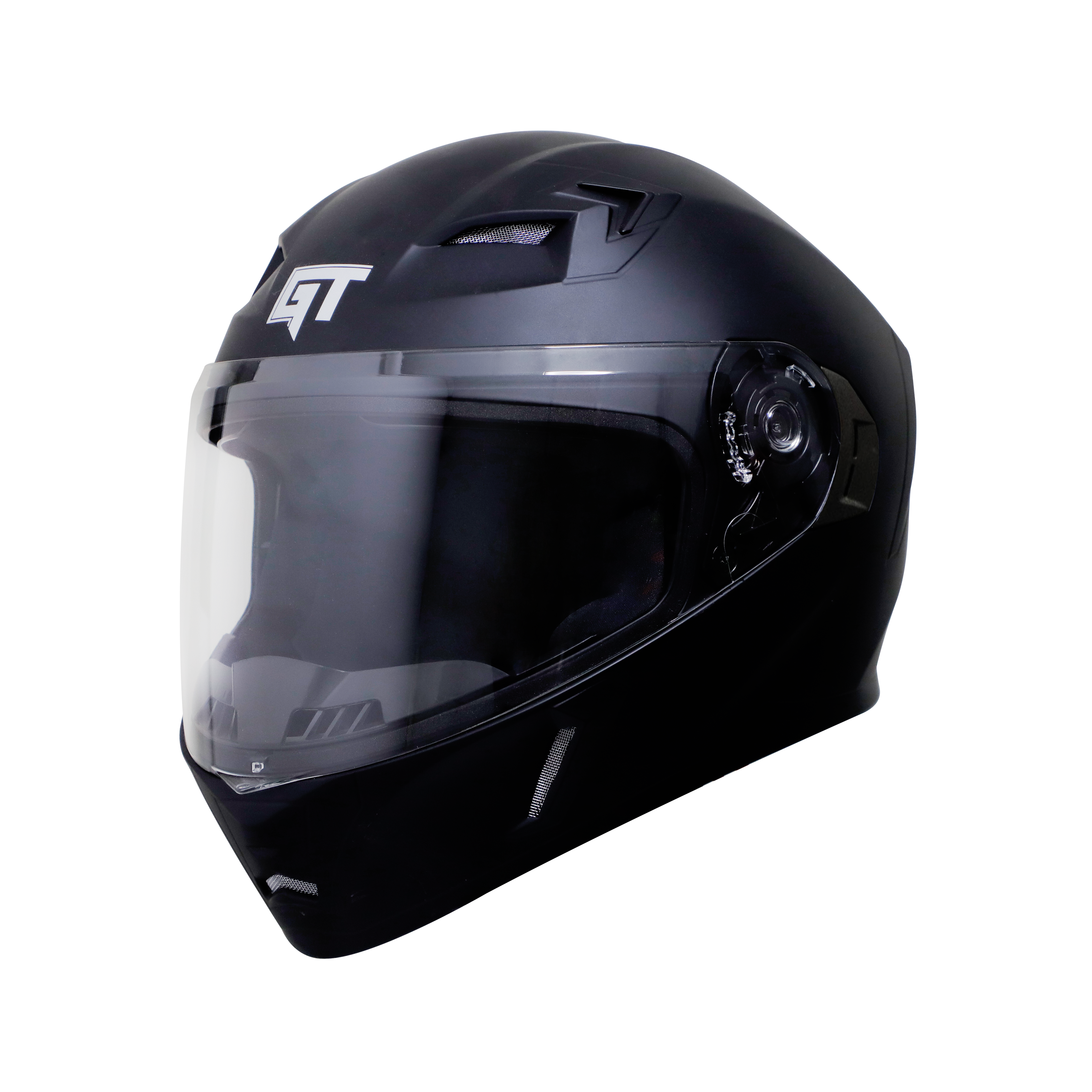 Steelbird SBA-21 GT Full Face ISI Certified Helmet with Inner Smoke Sun Shield and Outer Clear Visor (Glossy Black)