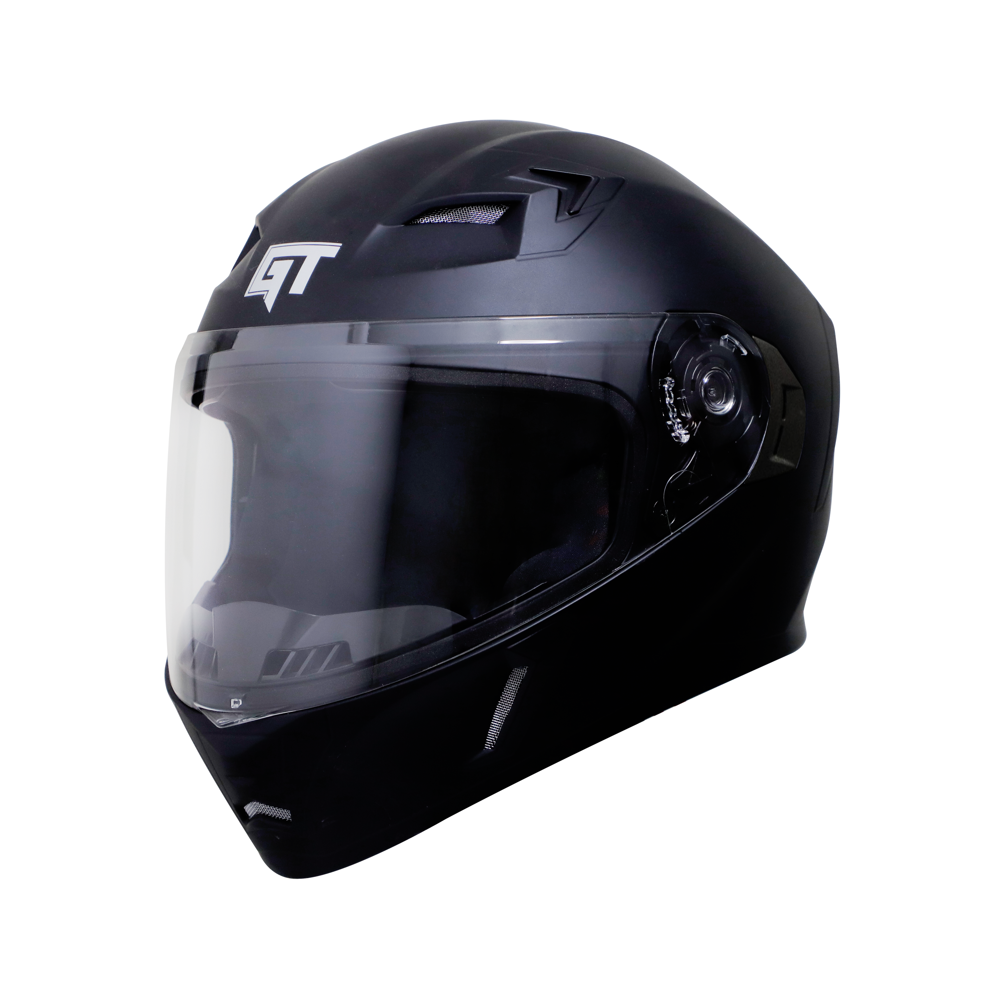 Steelbird SBA-21 GT Full Face ISI Certified Helmet (Matt Black With Clear Visor)