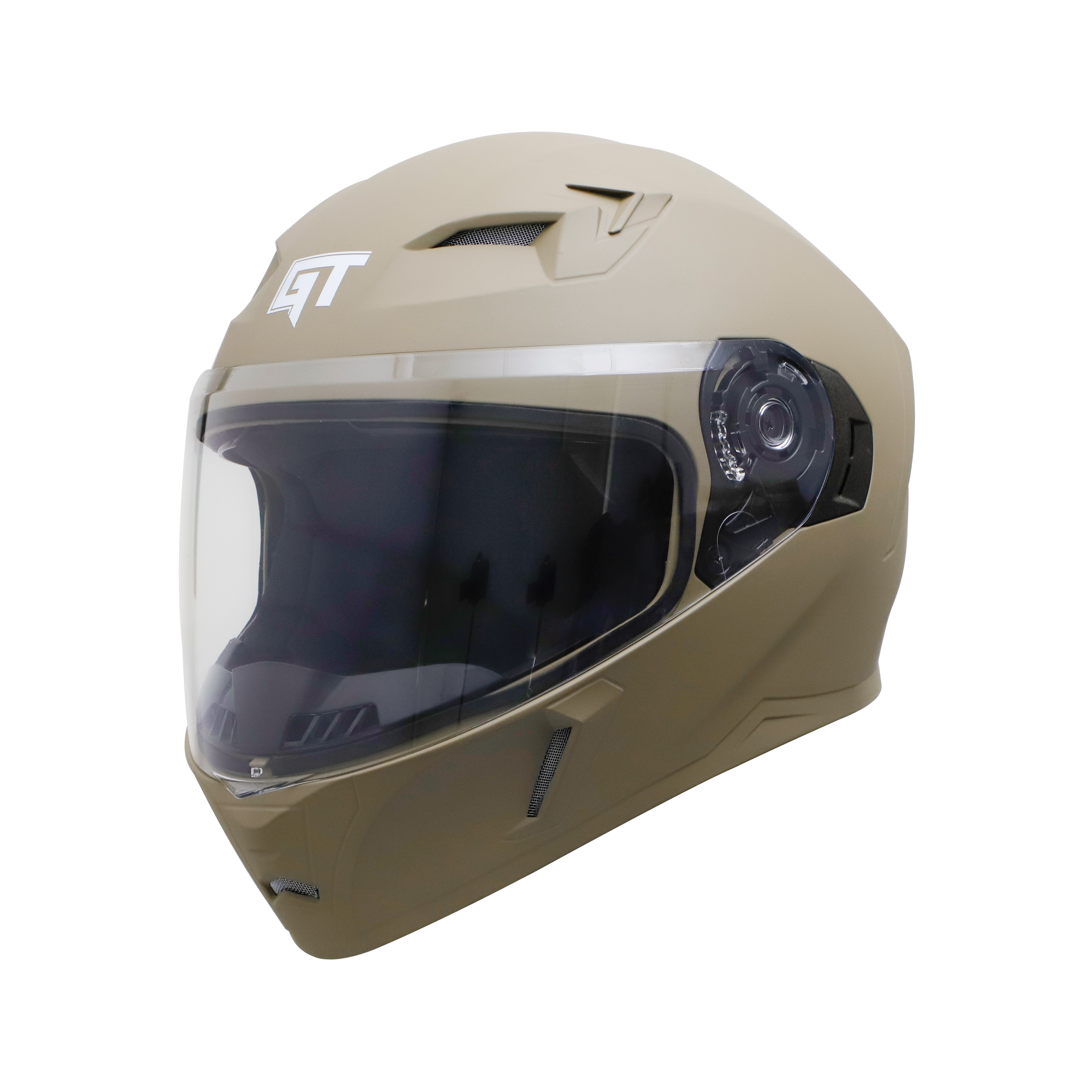 Steelbird SBA-21 GT Full Face ISI Certified Helmet (Matt Desert Storm With Clear Visor)