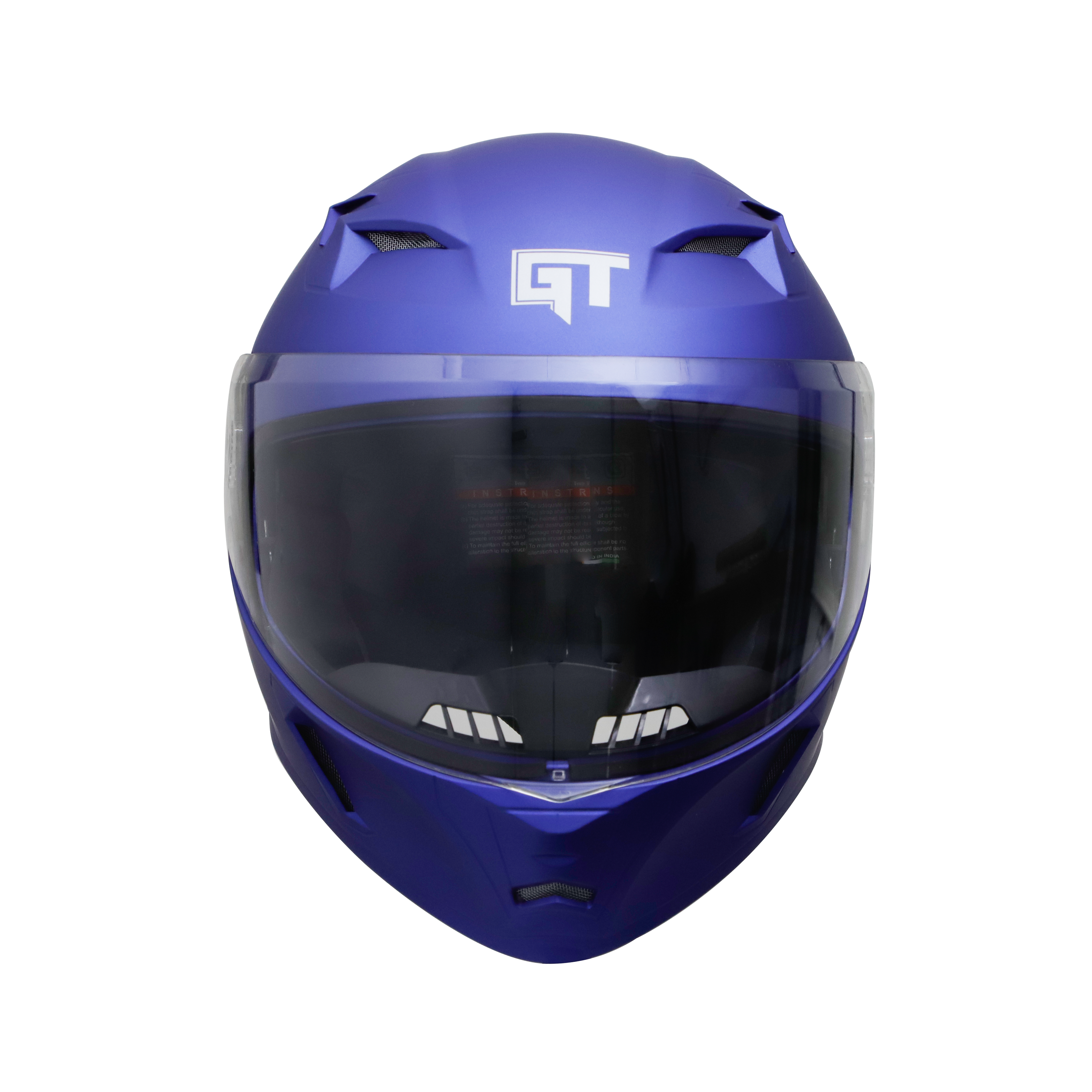 Steelbird SBA-21 GT Full Face ISI Certified Helmet (Glossy Y. Blue With Clear Visor)