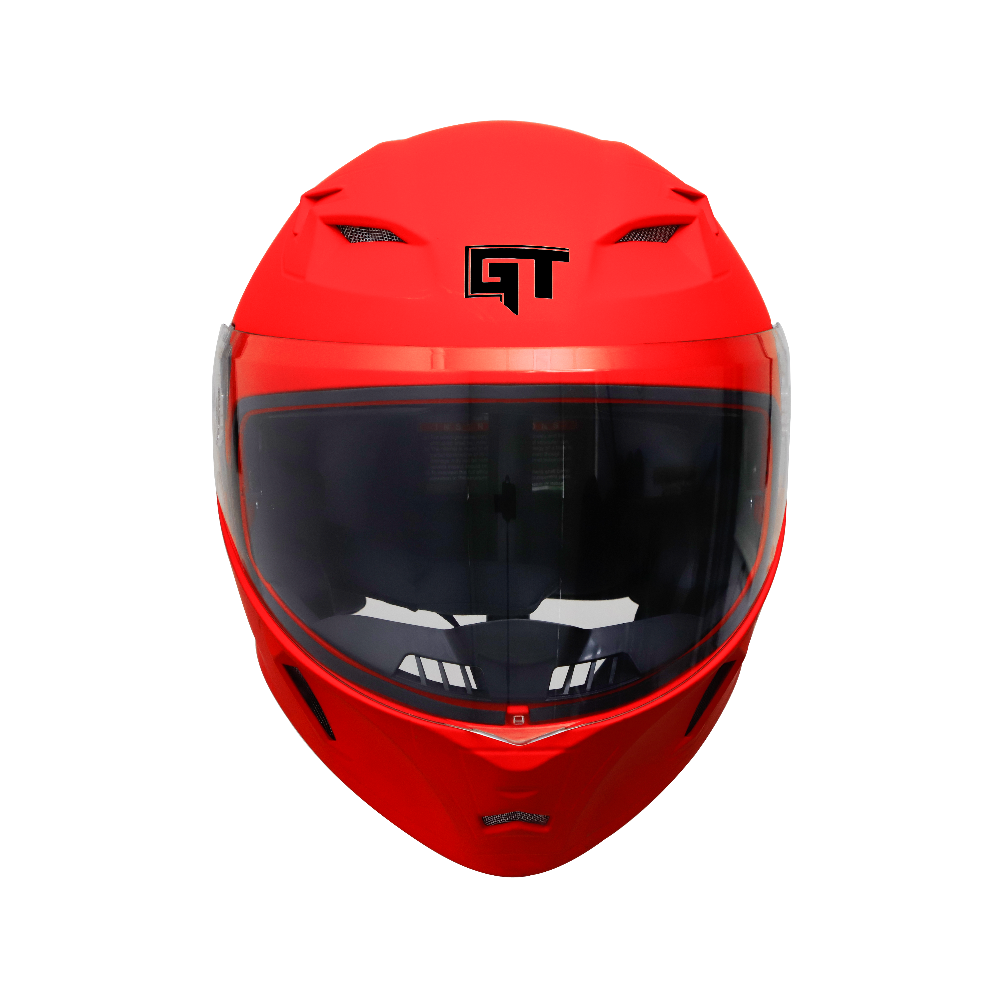 Steelbird SBA-21 GT Full Face ISI Certified Helmet (Glossy Fluo Red With Clear Visor)