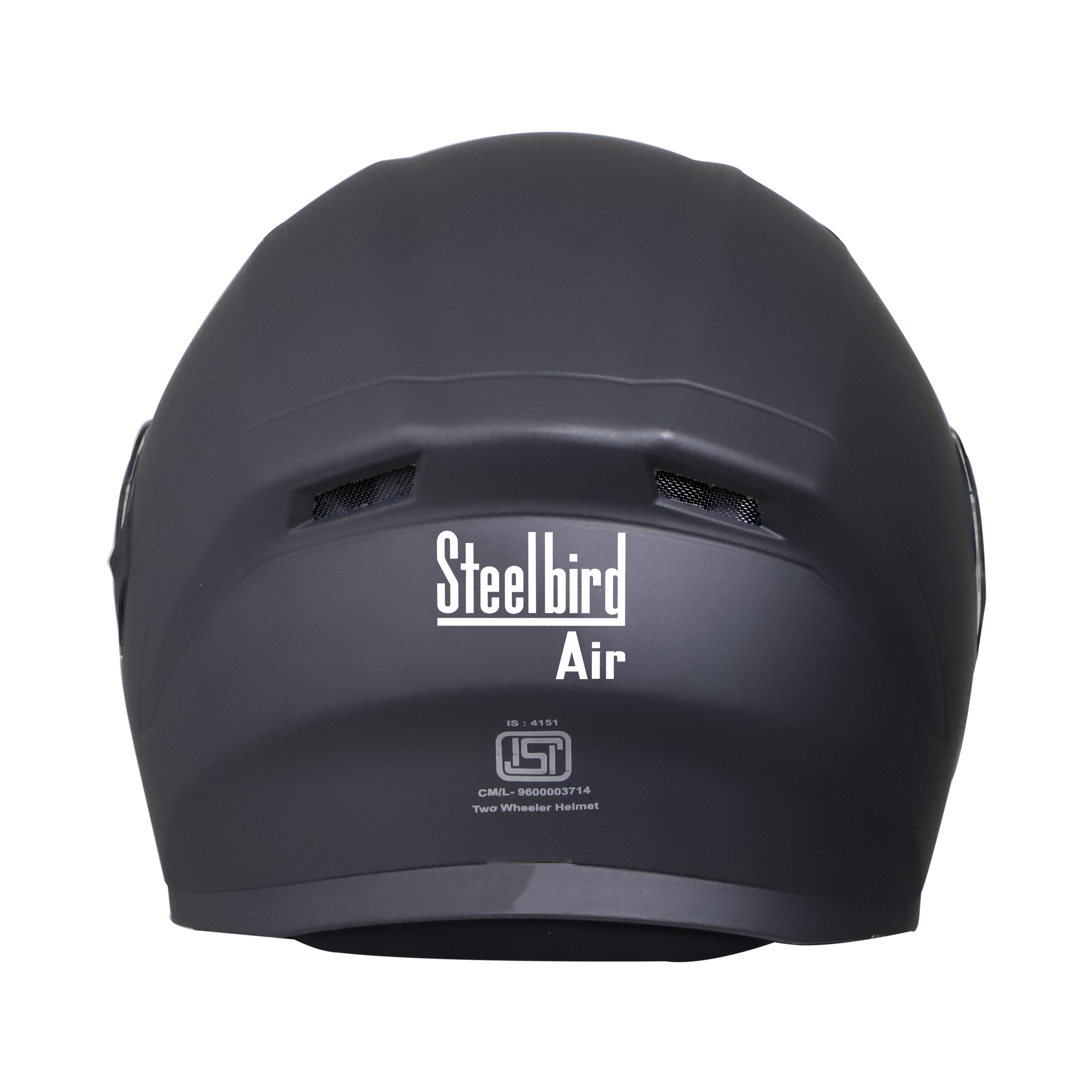 Steelbird SBA-21 GT Full Face ISI Certified Helmet (Matt H. Grey With Chrome Blue Visor)