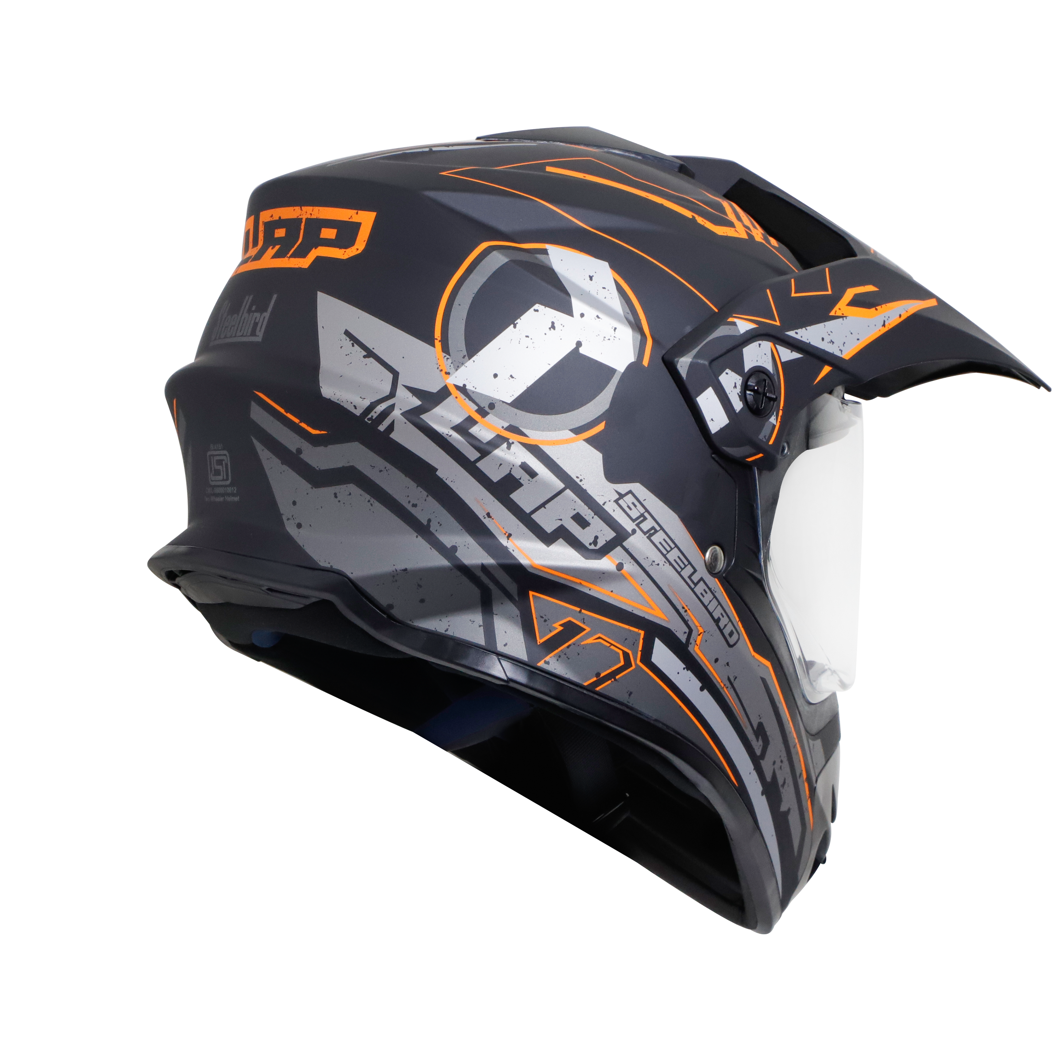 SB-42 BANG LAP GLOSSY BLACK WITH ORANGE