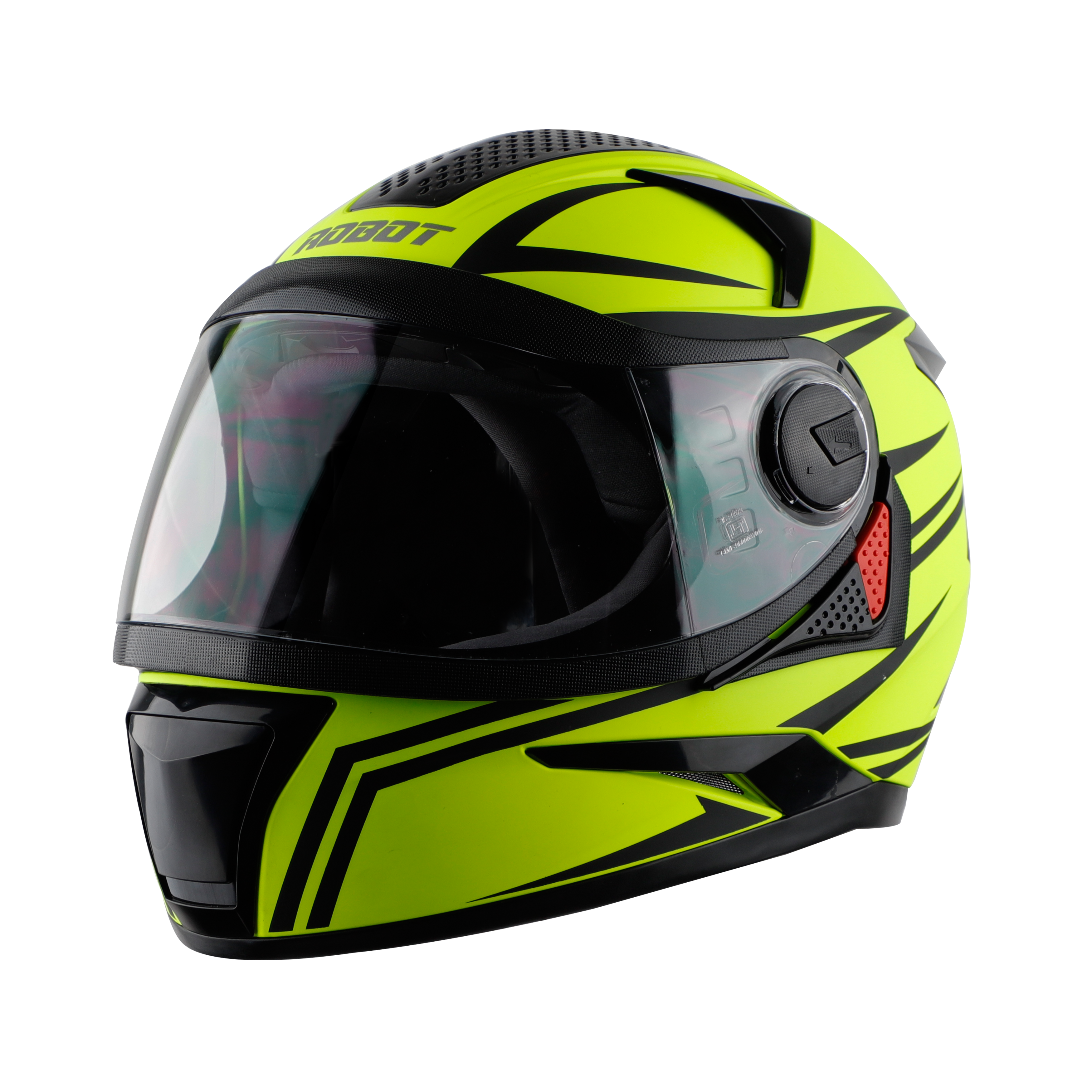 SBH-17 ROBOT STRIPE GLOSSY FLUO NEON WITH BLACK