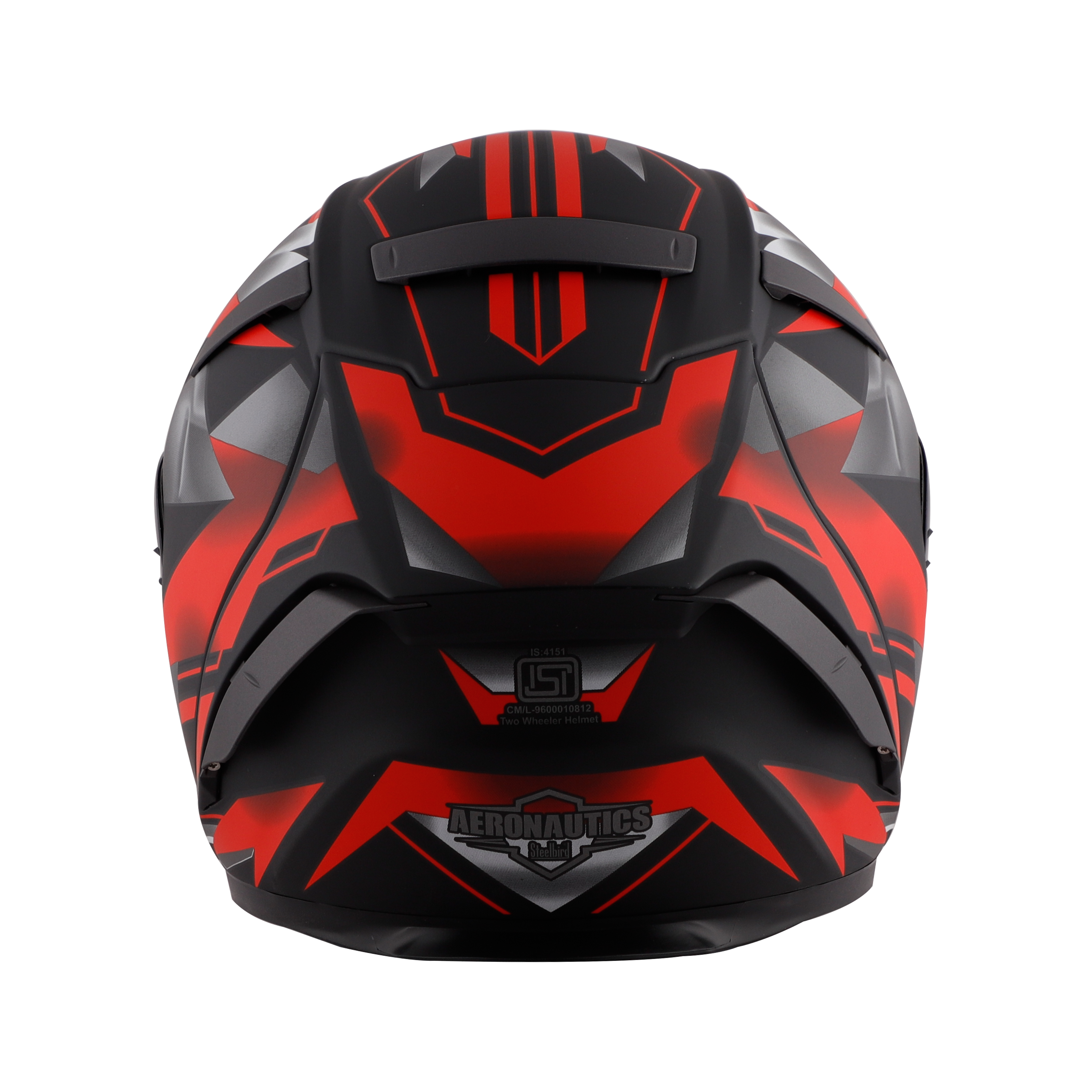 SA-2 METALLIC MAT BLACK WITH RED ( FITTED WITH CLEAR VISOR  EXTRA CHROME GOLD VISOR FREE) WITH ANTI-FOG SHIELD HOLDER