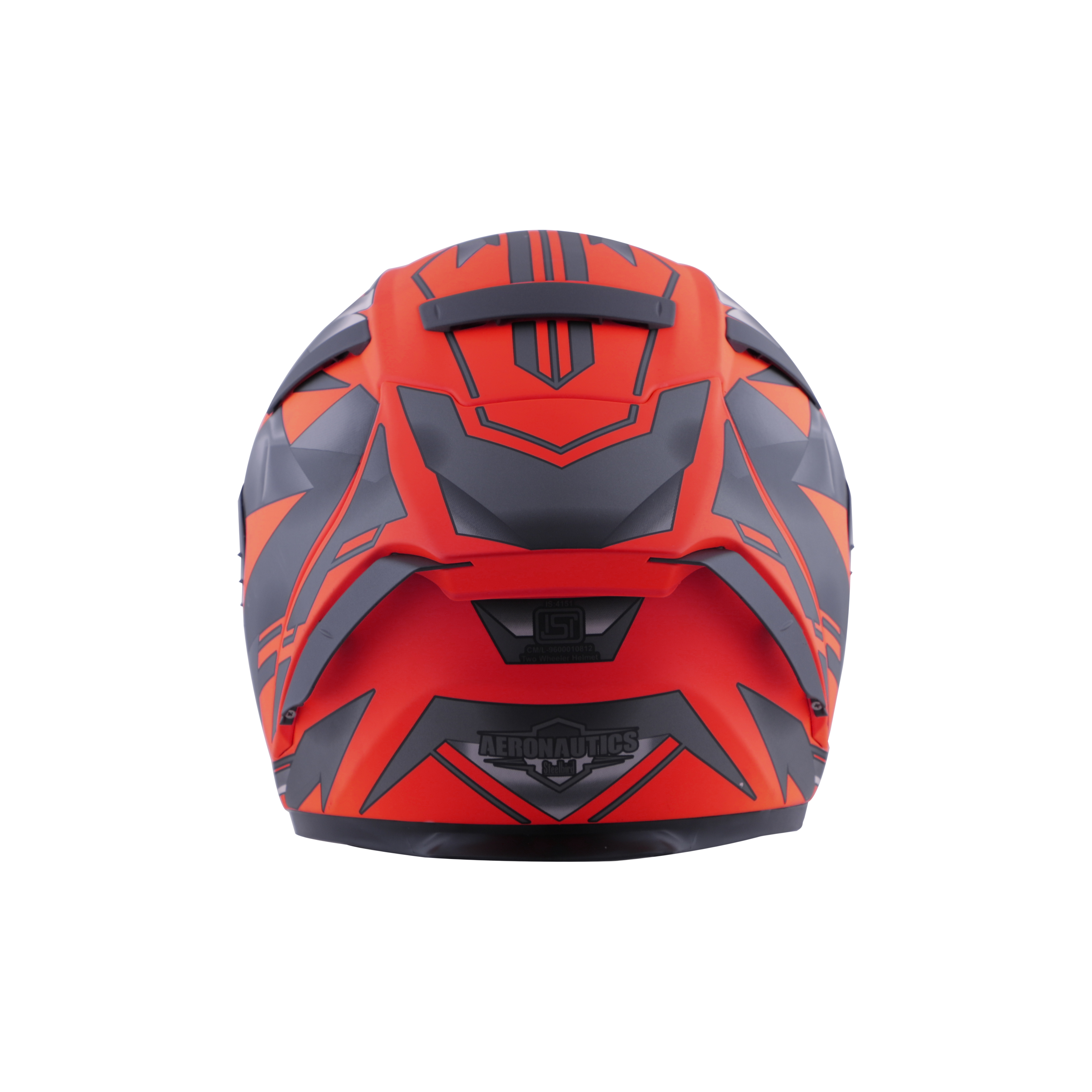SA-2 METALLIC GLOSSY FLUO RED WITH GREY ( FITTED WITH CLEAR VISOR  EXTRA CHROME GOLD VISOR FREE) WITH ANTI-FOG SHIELD HOLDER