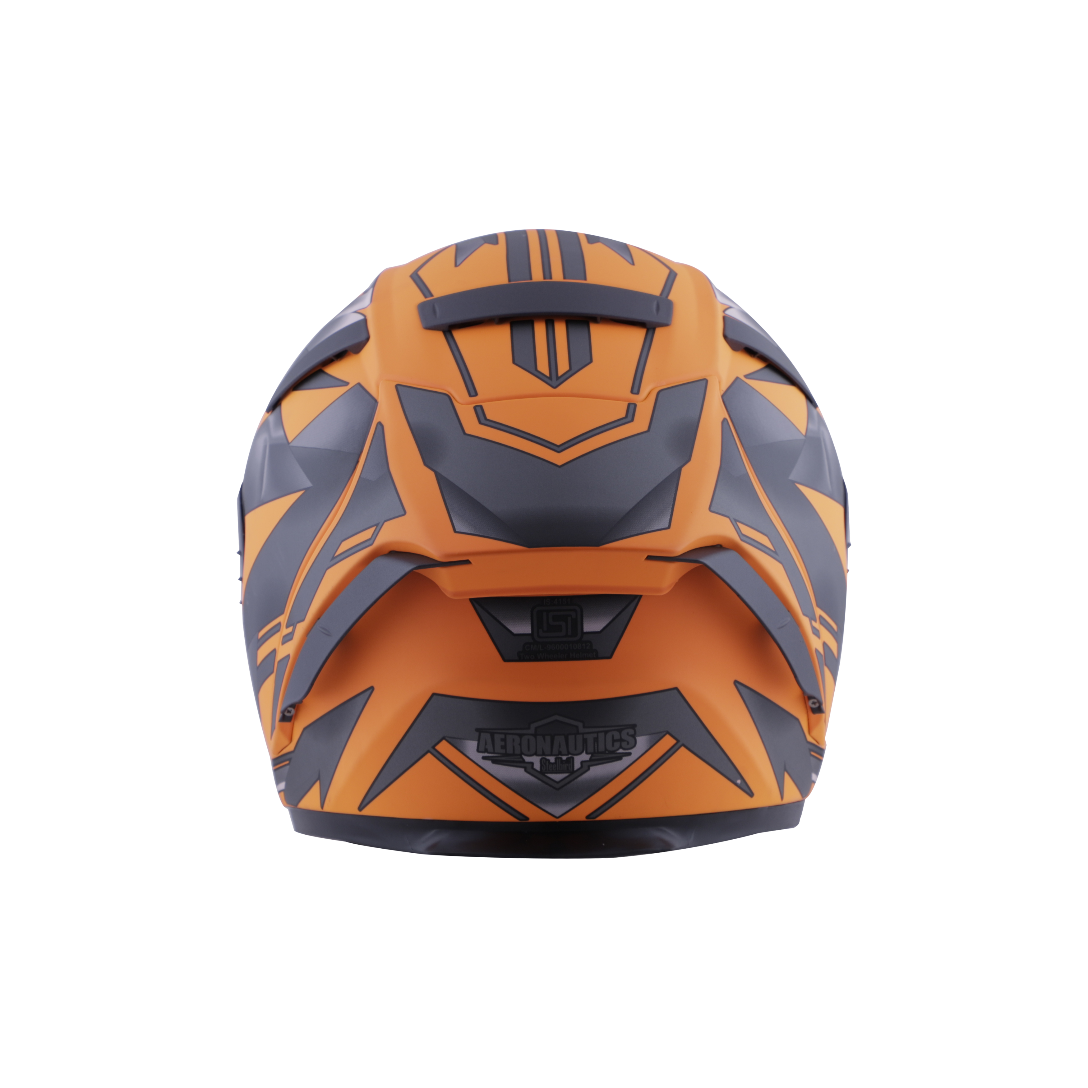 SA-2 METALLIC GLOSSY FLUO ORANGE WITH GREY ( FITTED WITH CLEAR VISOR  EXTRA CHROME GOLD VISOR FREE) WITH ANTI-FOG SHIELD HOLDER