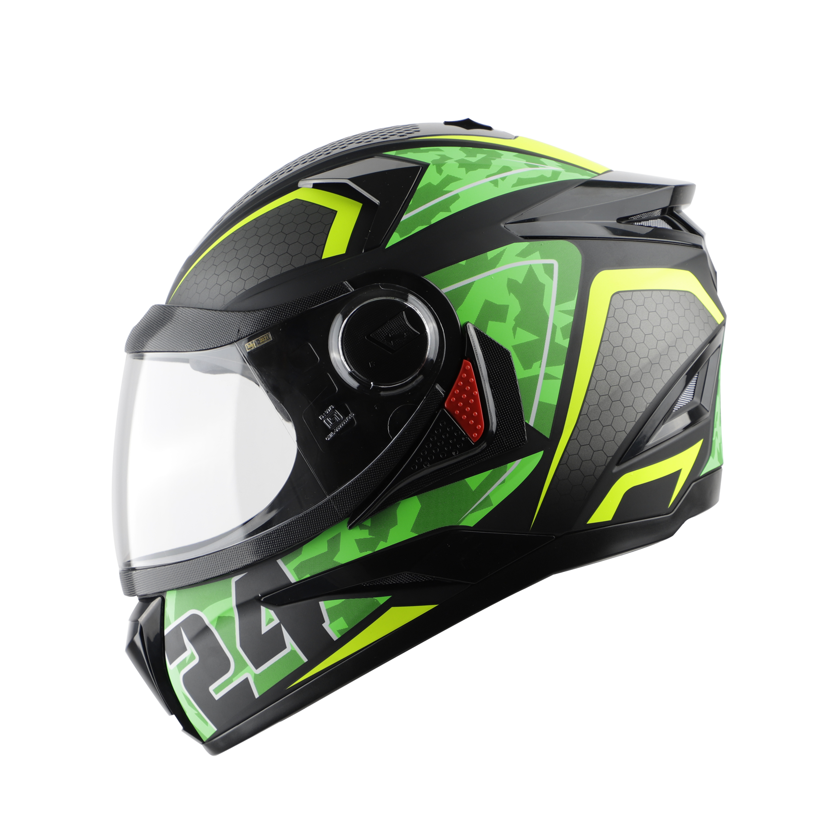 SBH-17 ROBOT 24 GLOSSY BLACK WITH GREEN