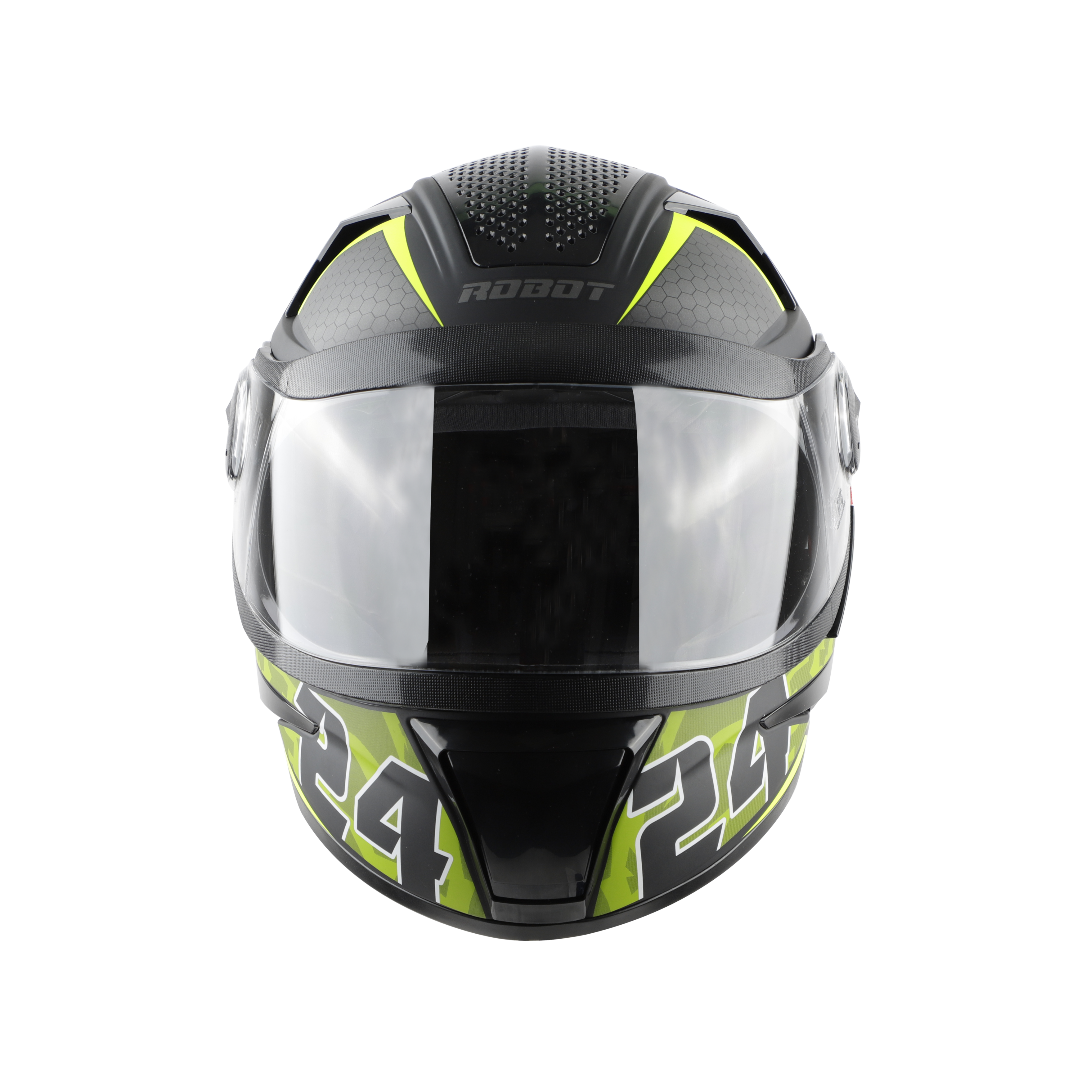 SBH-17 ROBOT 24 GLOSSY BLACK WITH BATTLE GREEN