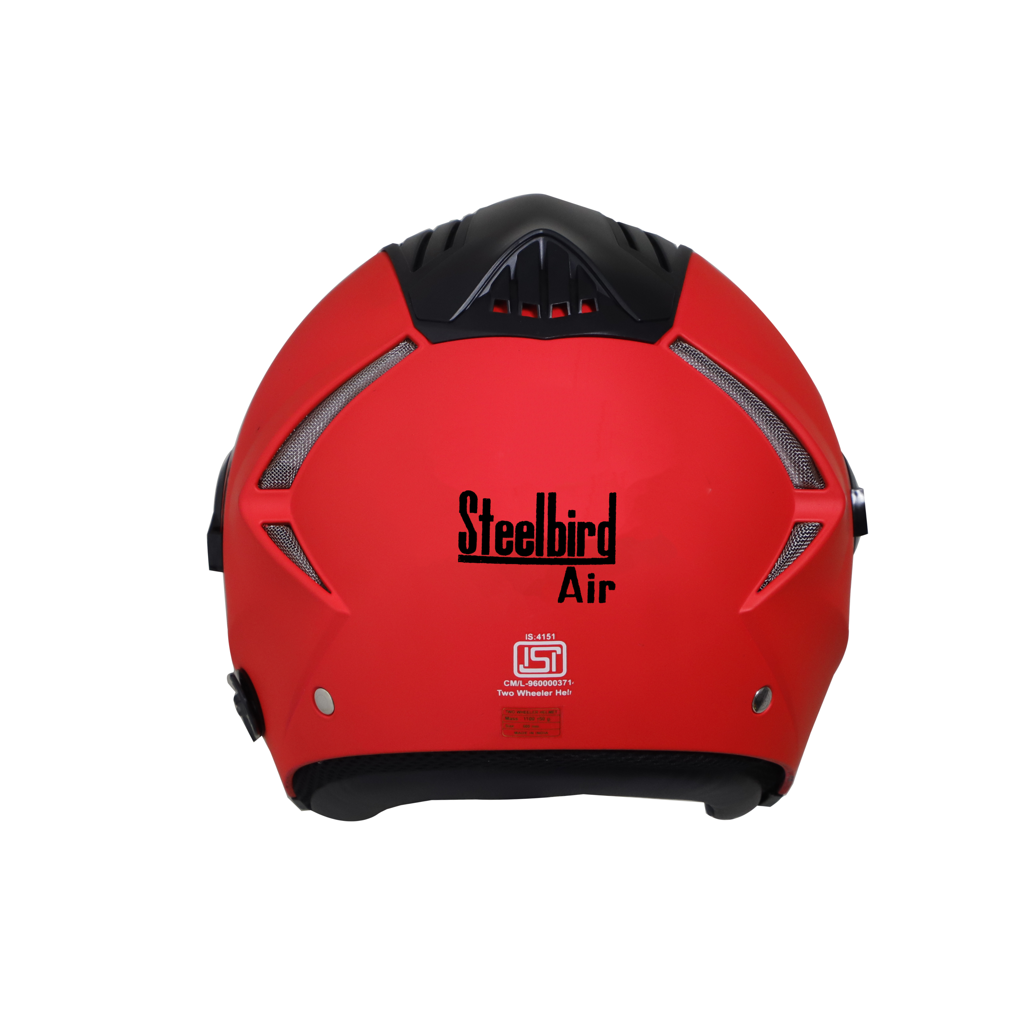 SBA-3 MAT GLOSSY FLUO RED WITH CHROME SILVER INNER SUN SHIELD
