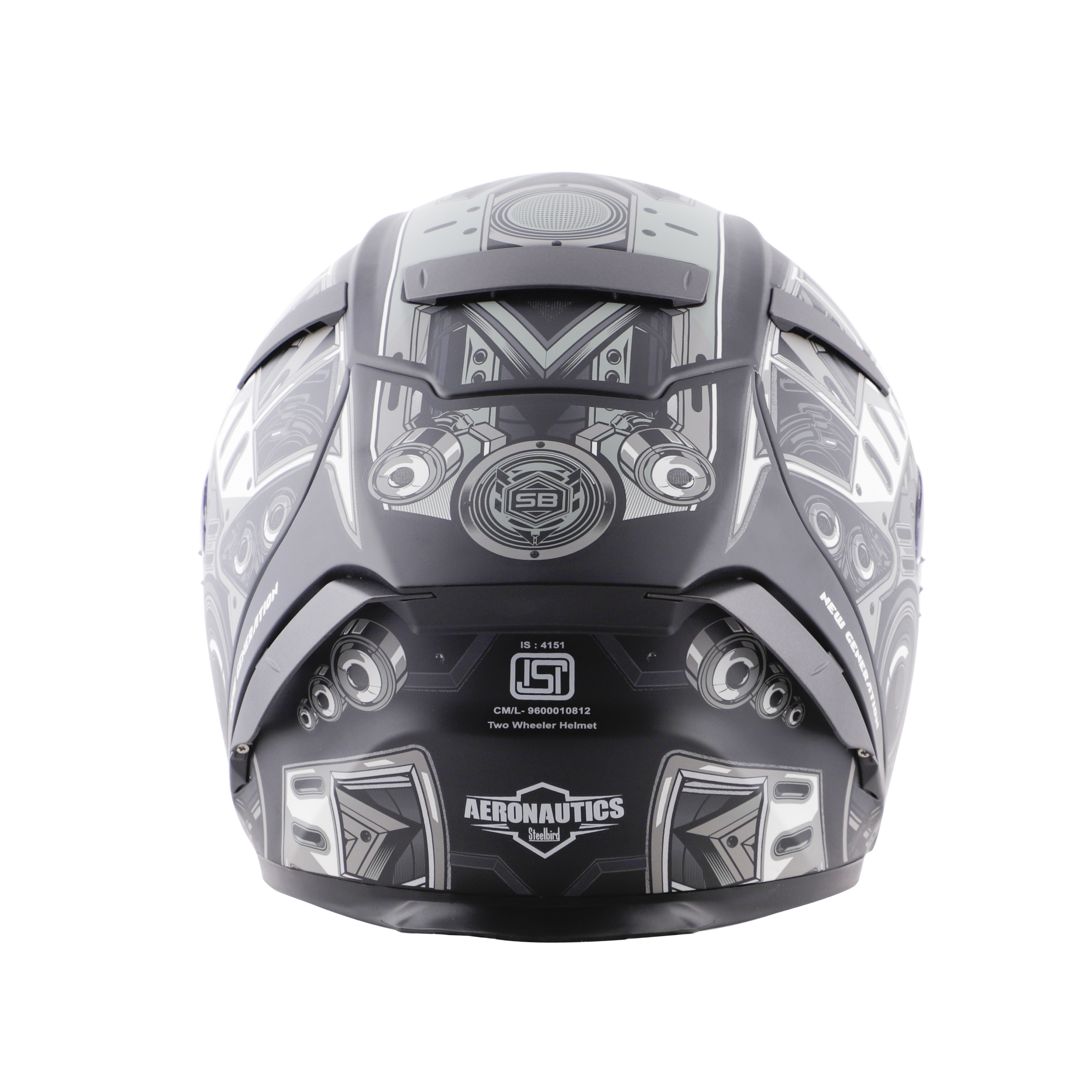 SA-2 TERMINATOR 2.0 MAT BLACK WITH GREY FITTED WITH CLEAR VISOR EXTRA SMOKE VISOR FREE (WITH ANTI-FOG SHIELD HOLDER)