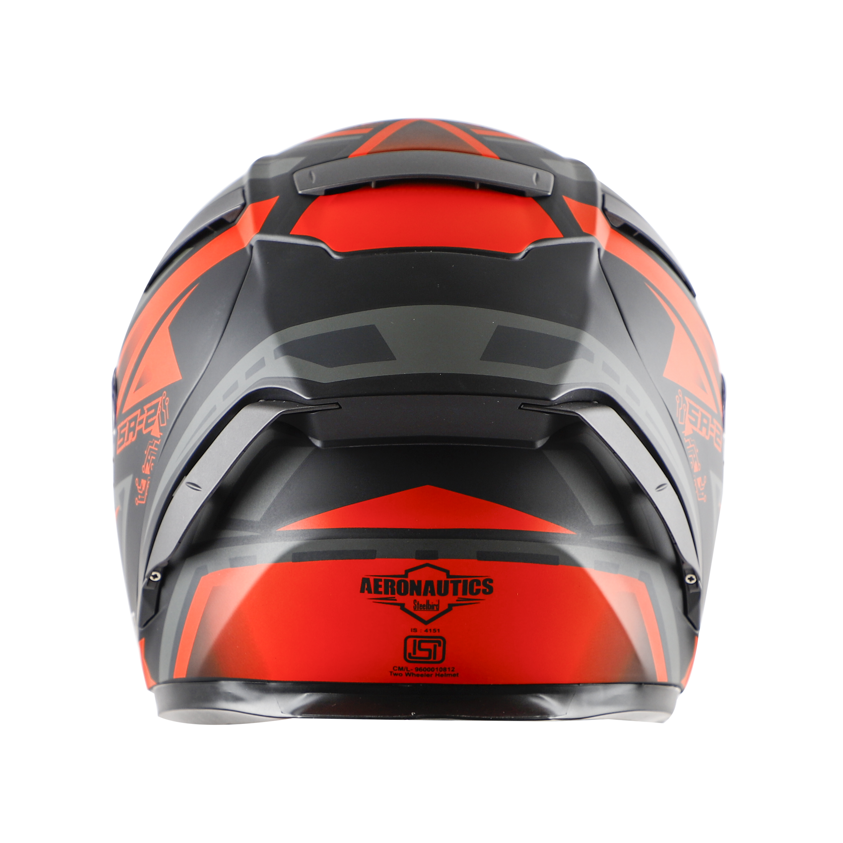 SA-2 ELECTRIC MAT BLACK WITH RED (FITTED WITH CLEAR VISOR EXTRA RAINBOW CHROME VISOR FREE WITH ANTI-FOG SHIELD HOLDER)