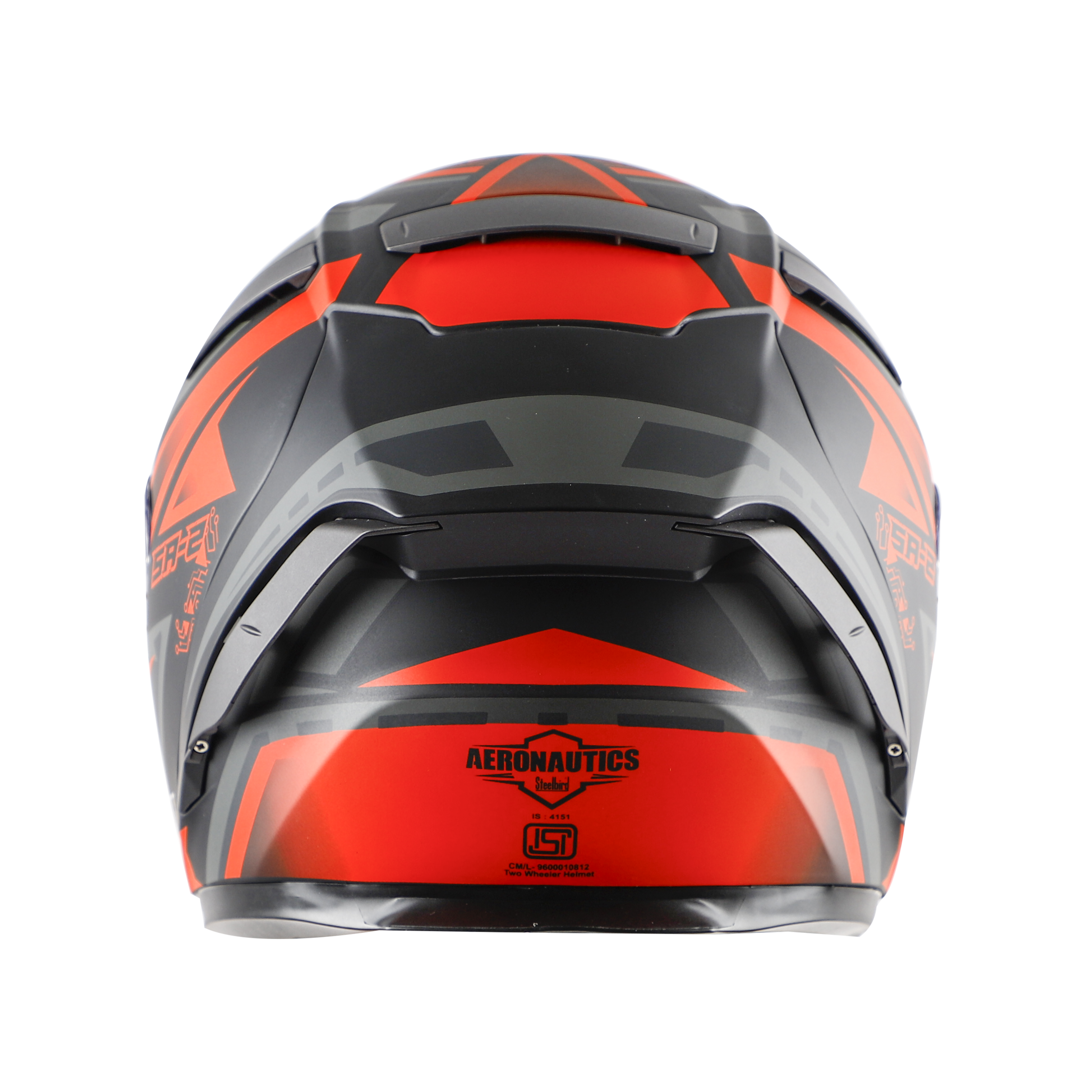 SA-2 ELECTRIC GLOSSY BLACK WITH RED (FITTED WITH CLEAR VISOR EXTRA RAINBOW CHROME VISOR FREE WITH ANTI-FOG SHIELD HOLDER)