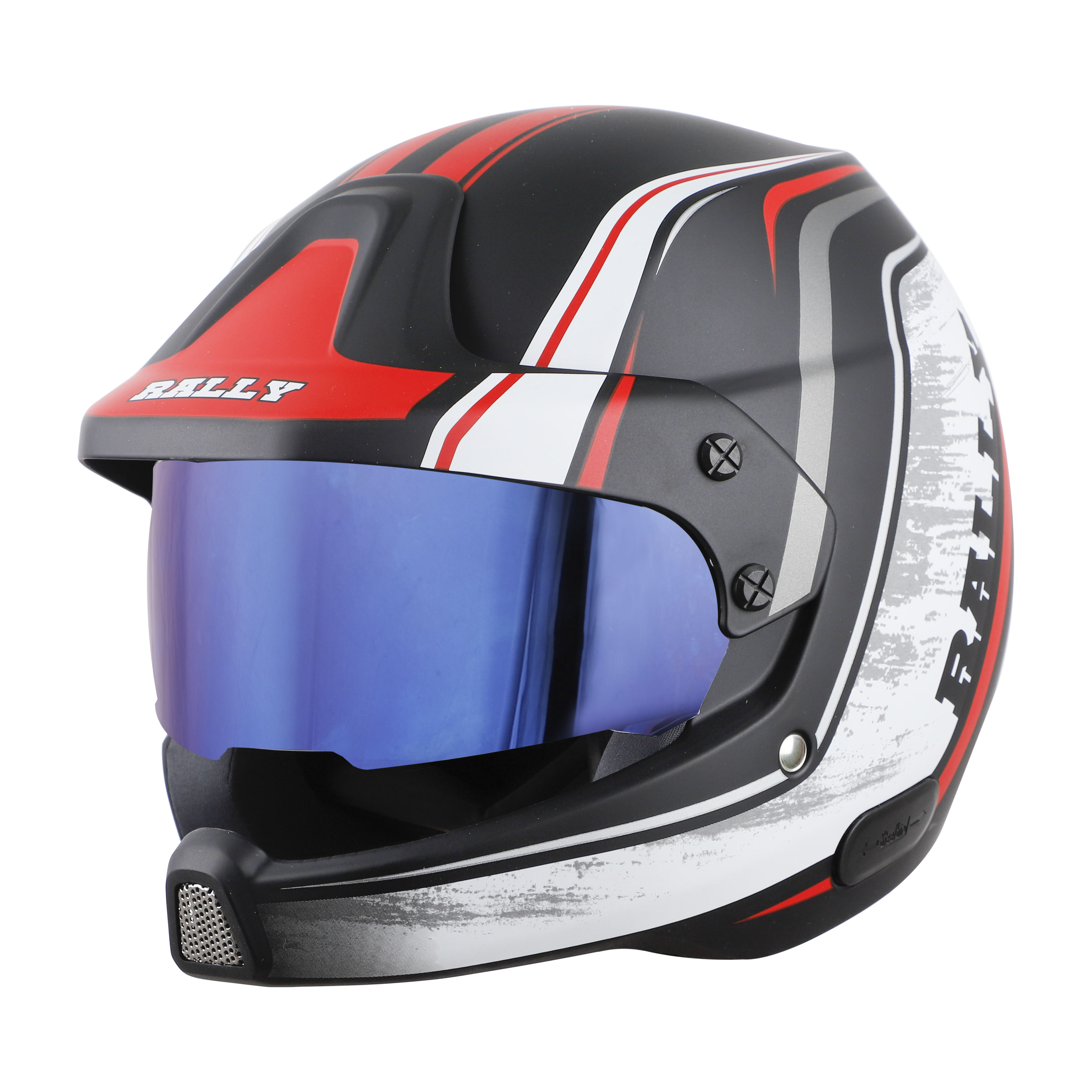 SB-51 RALLY RUT GLOSSY BLACK WITH RED ( FITTED WITH CLEAR VISOR EXTRA CHROME BLUE VISOR FREE)