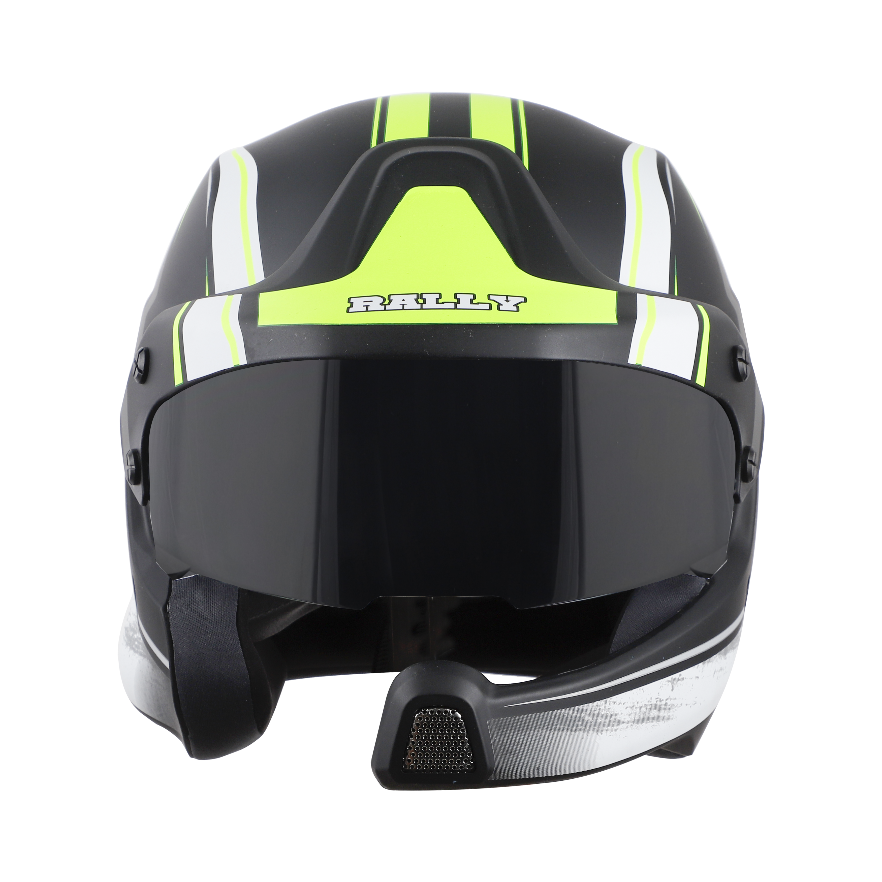 SB-51 RALLY RUT GLOSSY BLACK WITH NEON ( FITTED WITH CLEAR VISOR EXTRA SMOKE VISOR FREE)