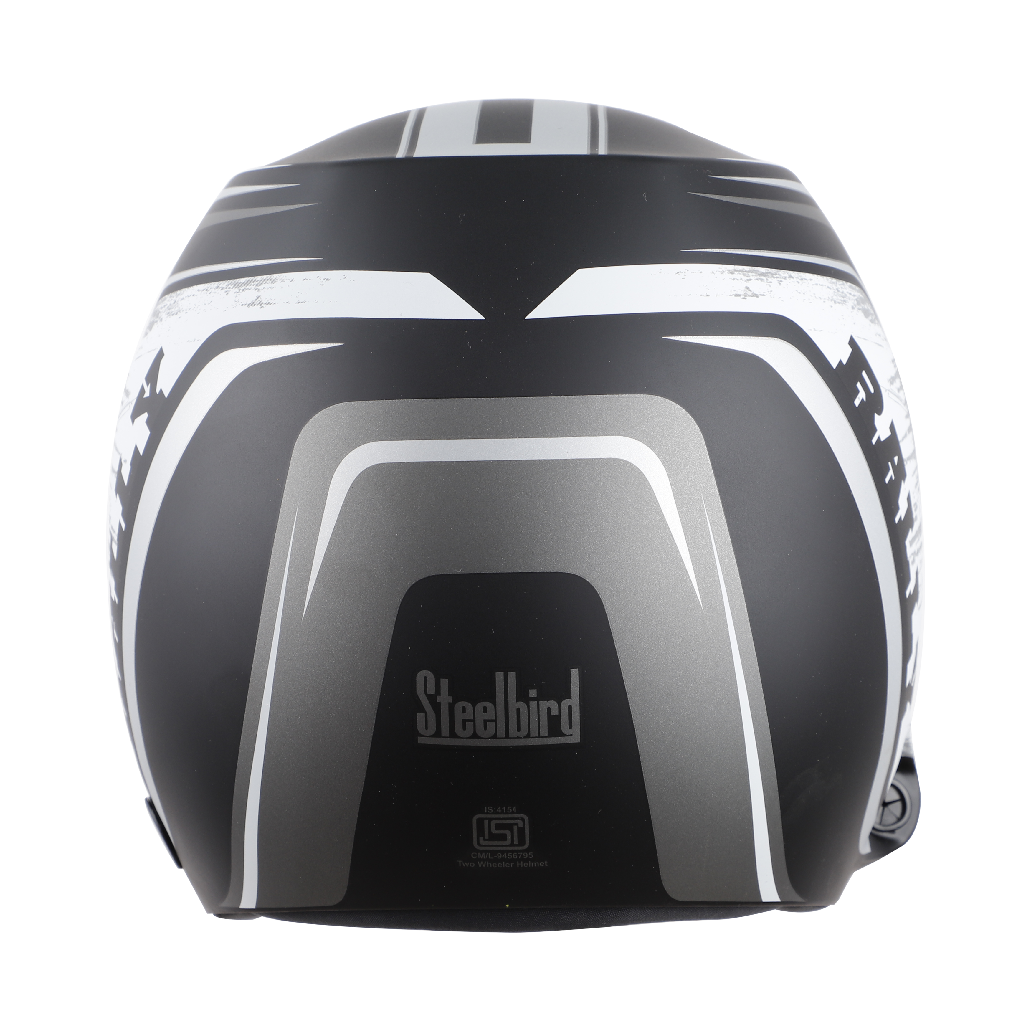 SB-51 RALLY RUT GLOSSY BLACK WITH GREY ( FITTED WITH CLEAR VISOR EXTRA SMOKE VISOR FREE)