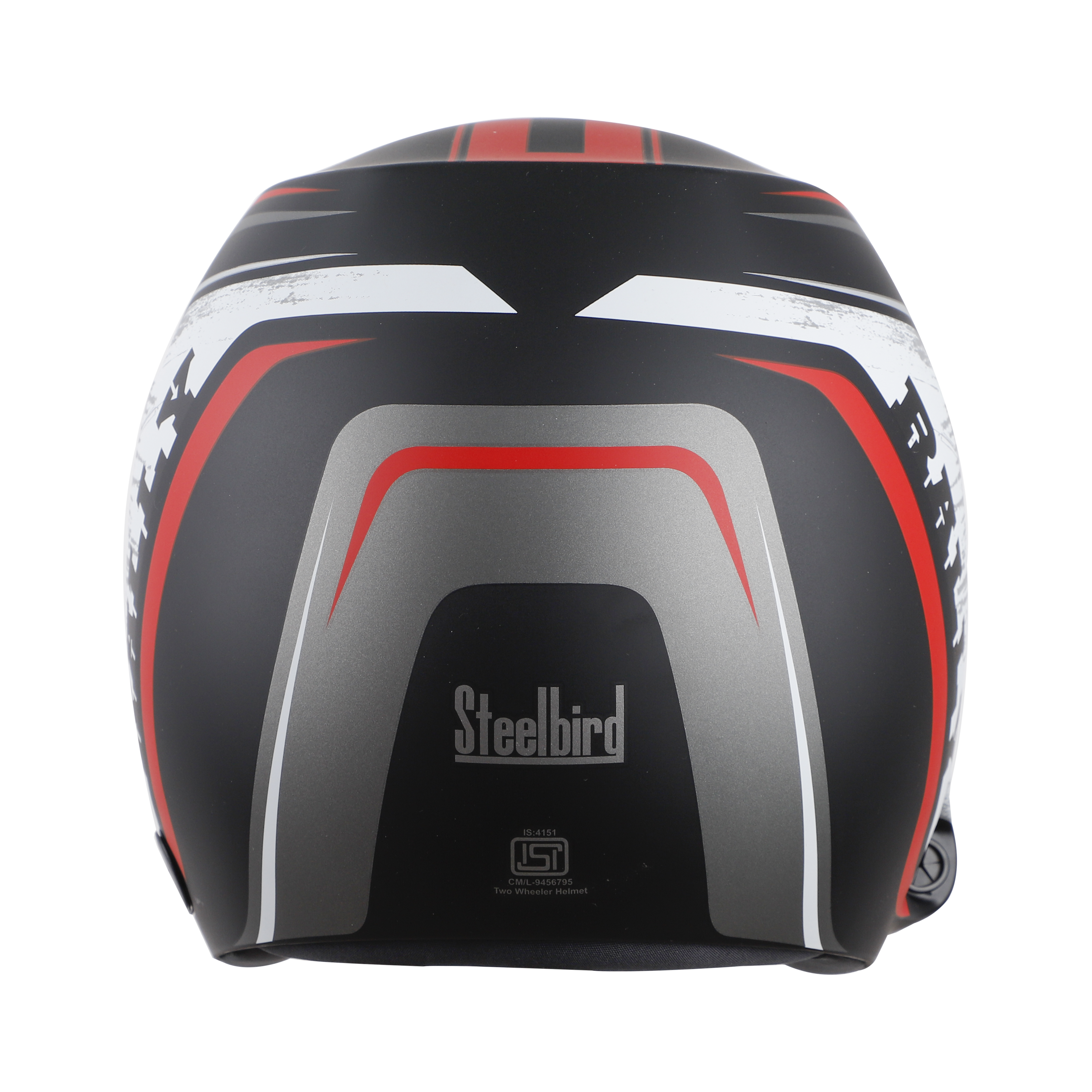 SB-51 RALLY RUT GLOSSY BLACK WITH RED ( FITTED WITH CLEAR VISOR EXTRA SMOKE VISOR FREE)