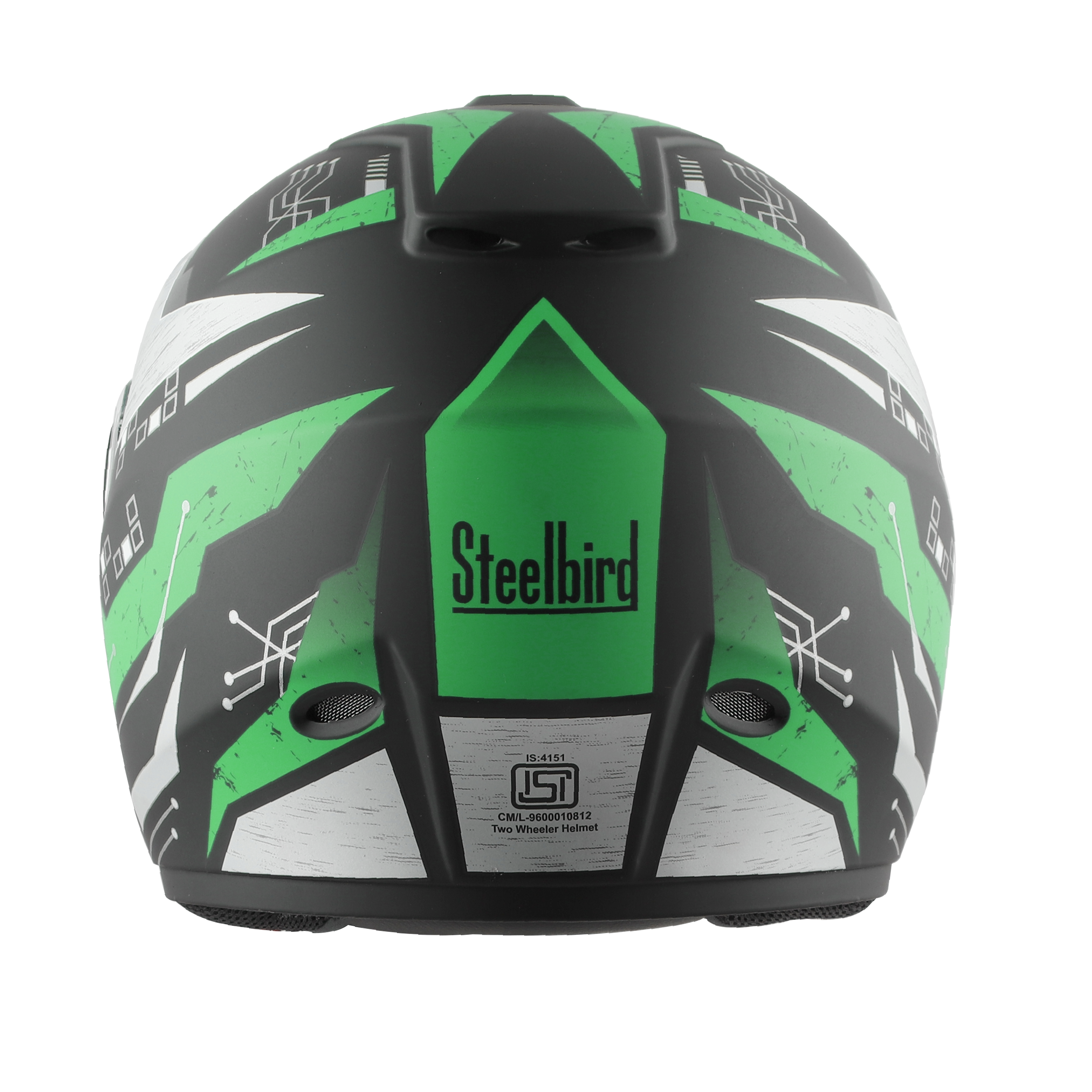SBH-11 ZOOM RACING GLOSSY BLACK WITH FLUO GREEN