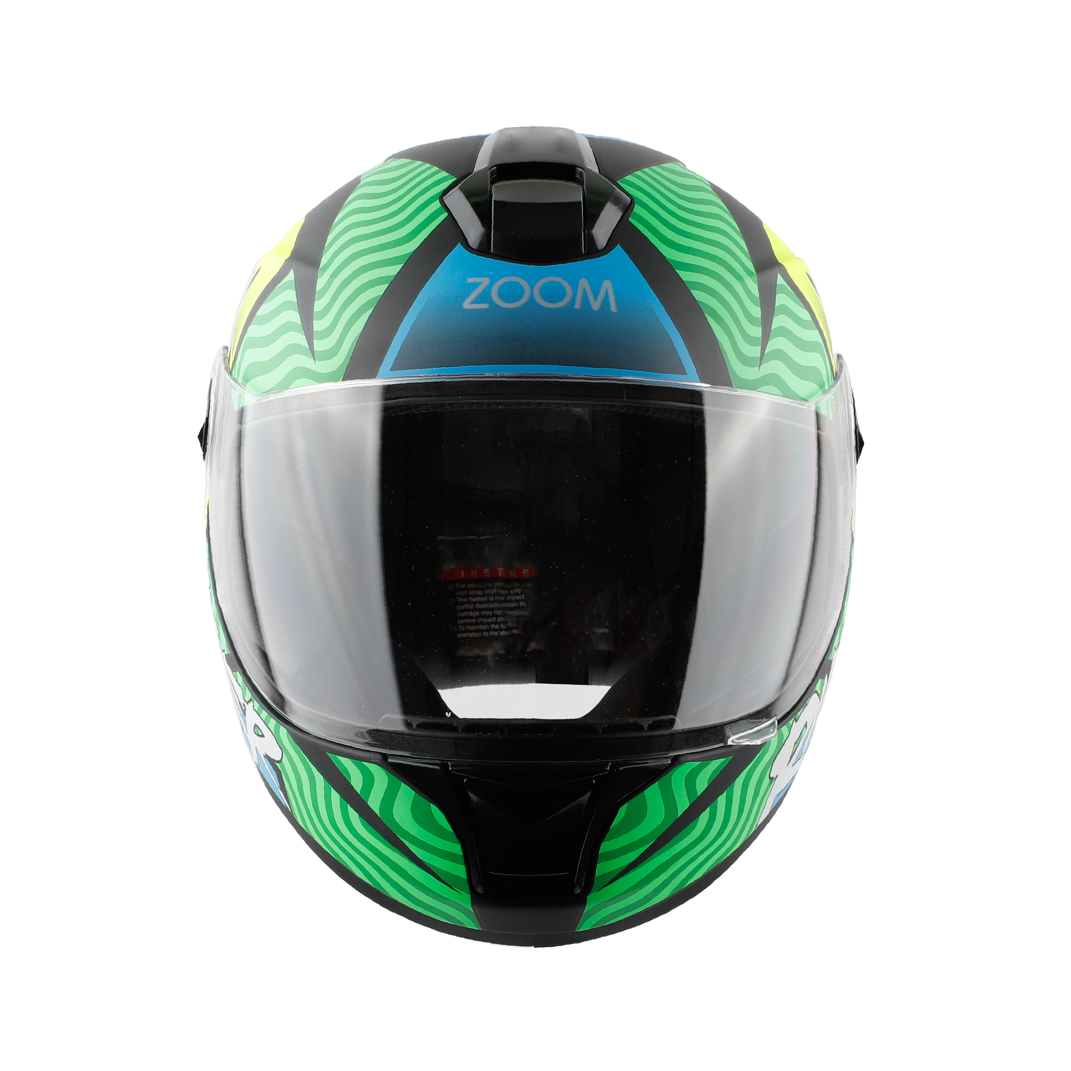 SBH-11 ZOOM RIDER MAT GREEN WITH SKY BLUE