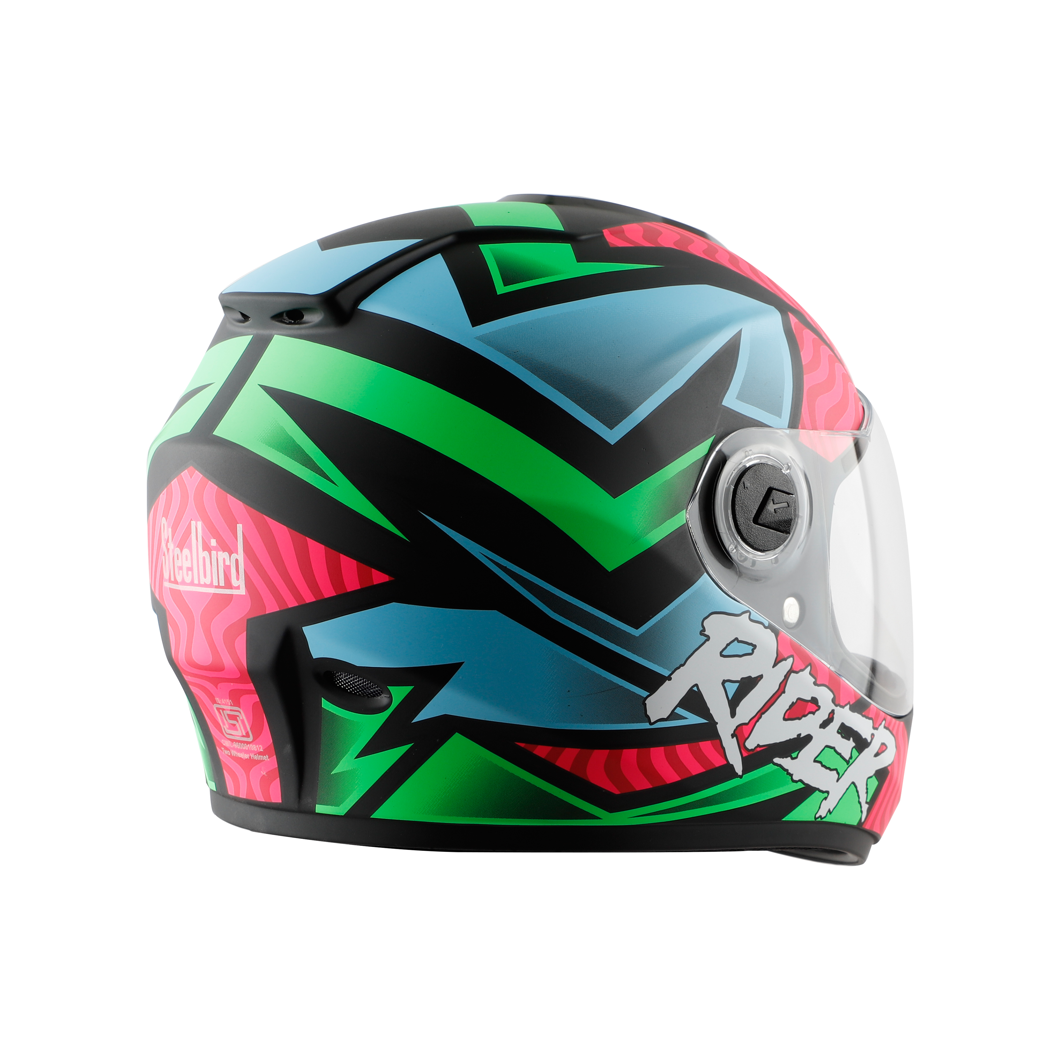 SBH-11 ZOOM RIDER GLOSSY PINK WITH GREEN
