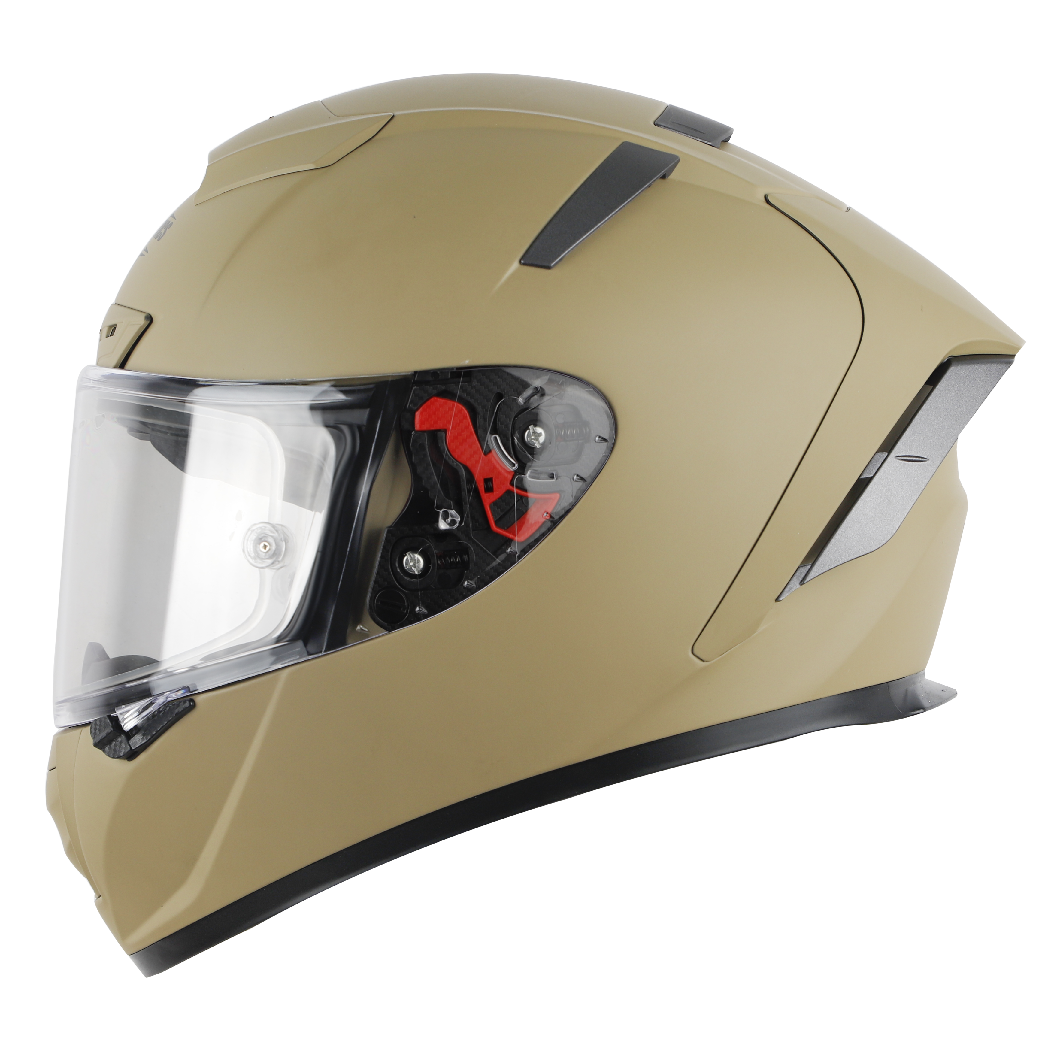 SA-5 DOT MAT DESERT STORM WITH CLEAR ANTI-FOG SHIELD VISOR