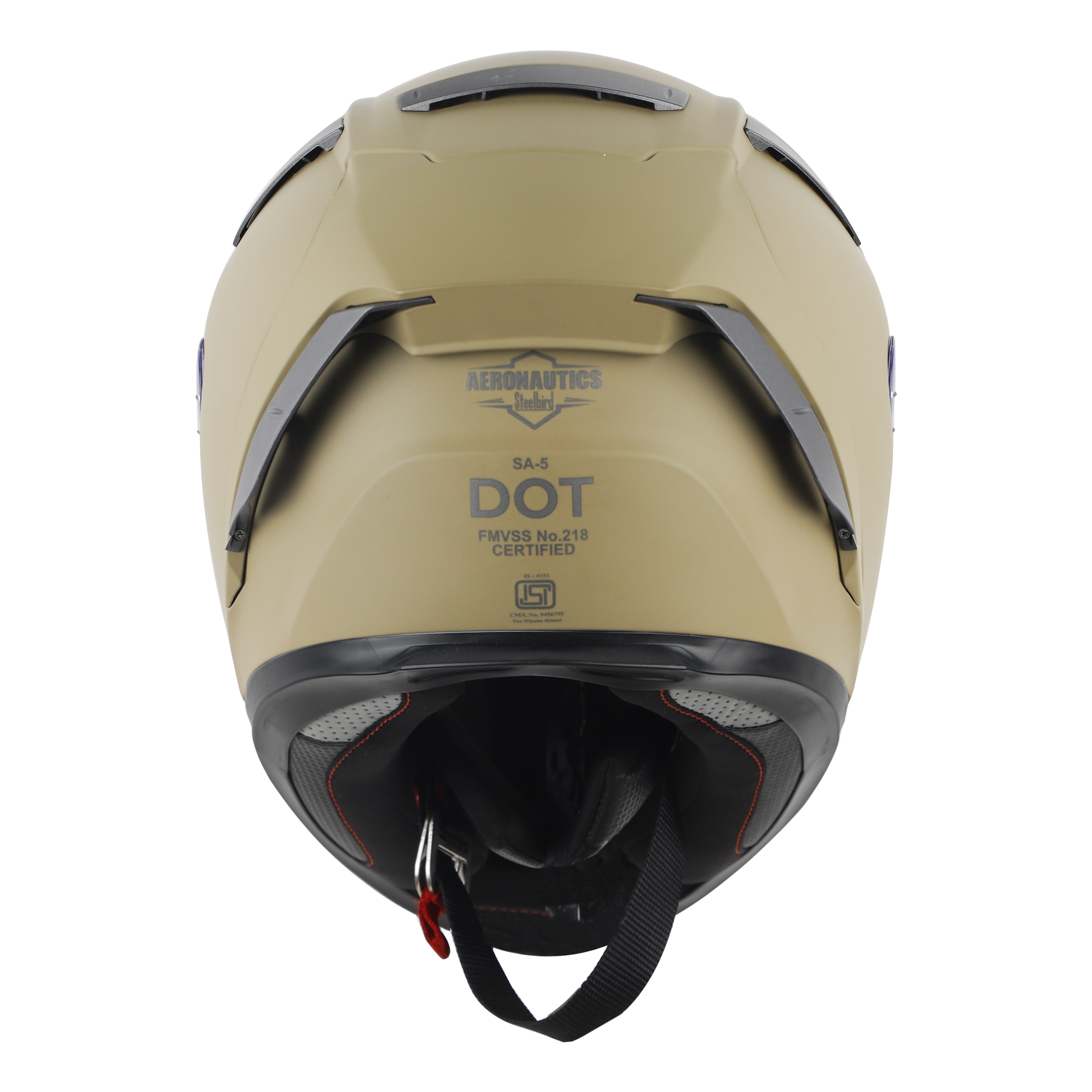 SA-5 DOT MAT DESERT STORM WITH CLEAR ANTI-FOG SHIELD VISOR