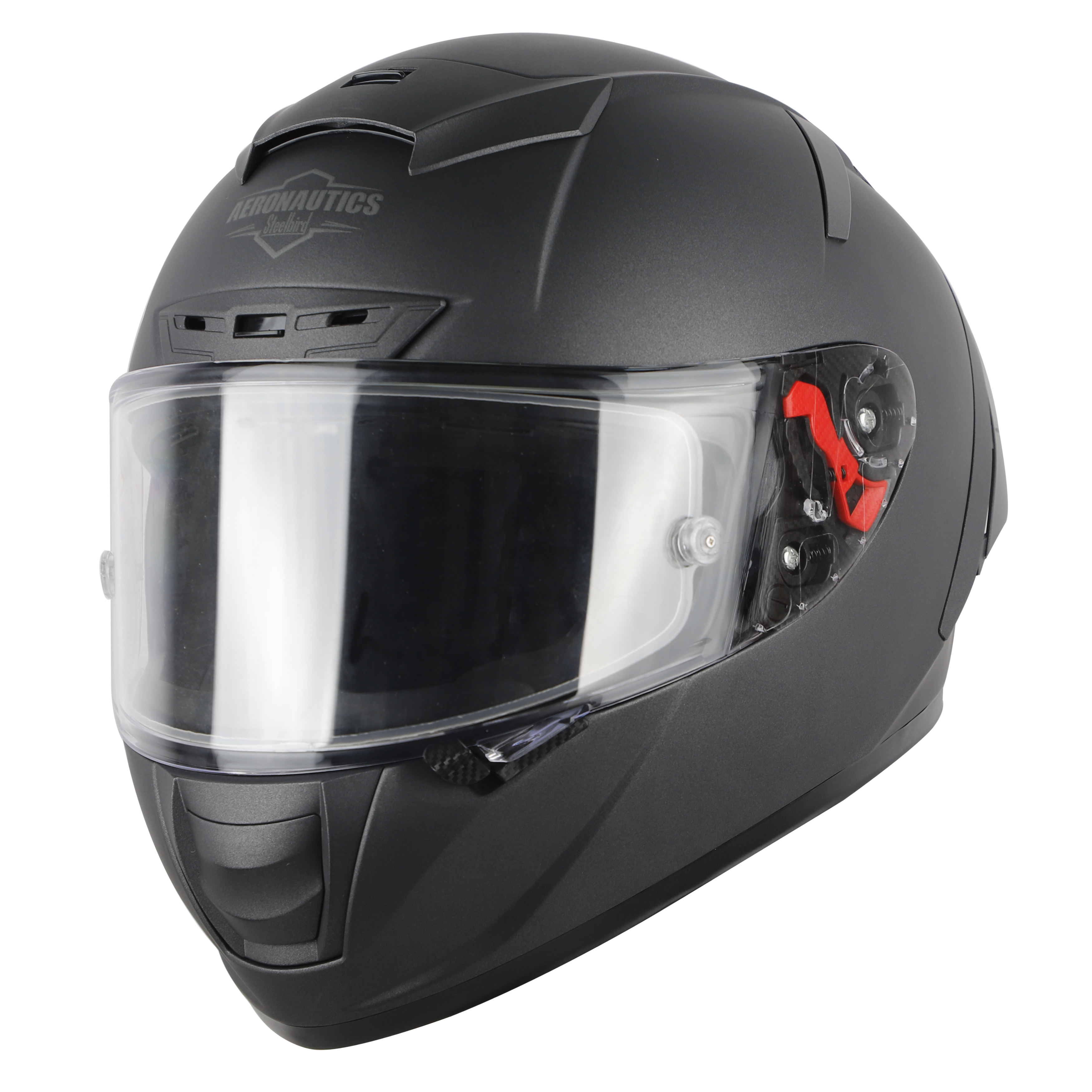 SA-5 DOT MAT AXIS GREY WITH CLEAR ANTI-FOG SHIELD VISOR