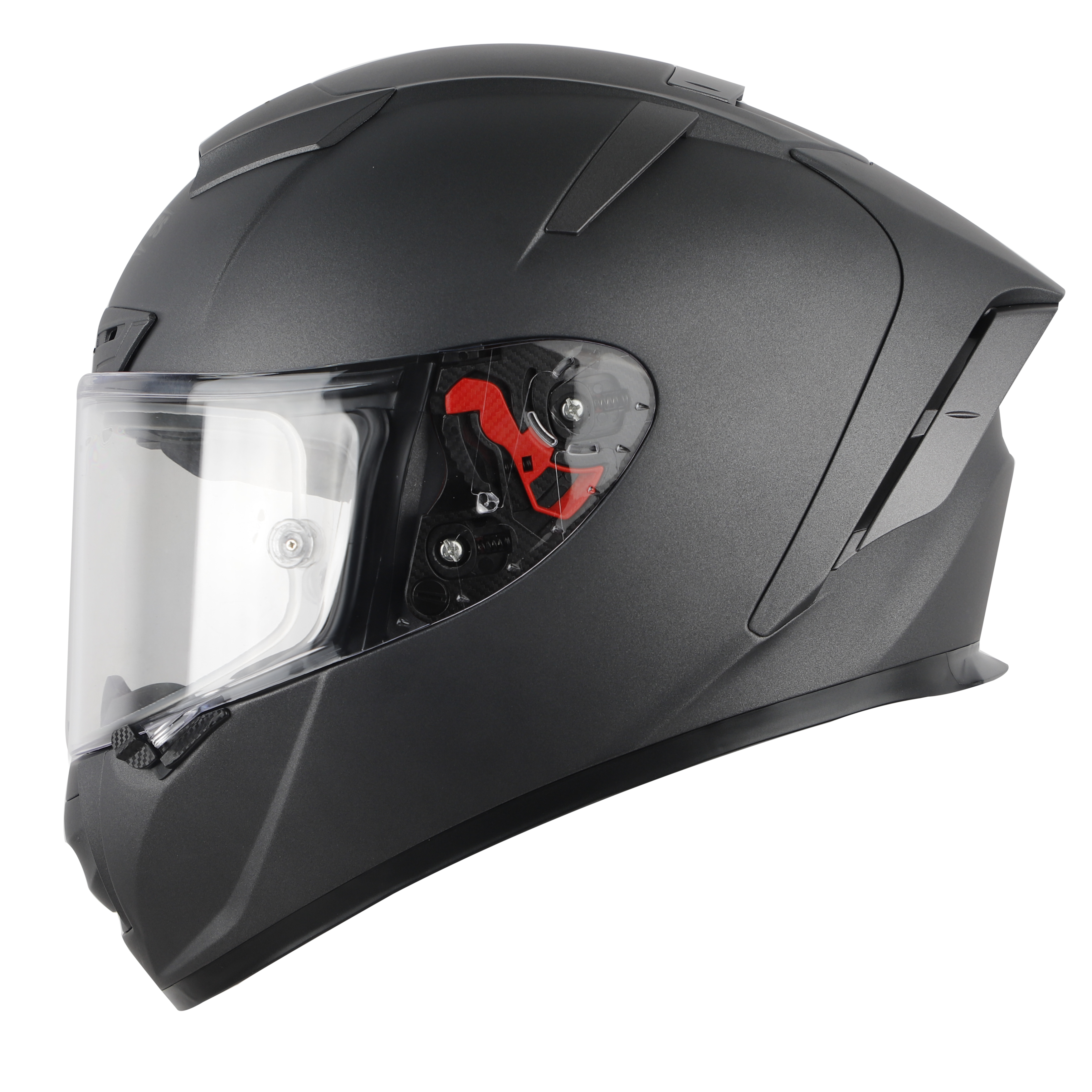 SA-5 DOT MAT AXIS GREY WITH CLEAR ANTI-FOG SHIELD VISOR