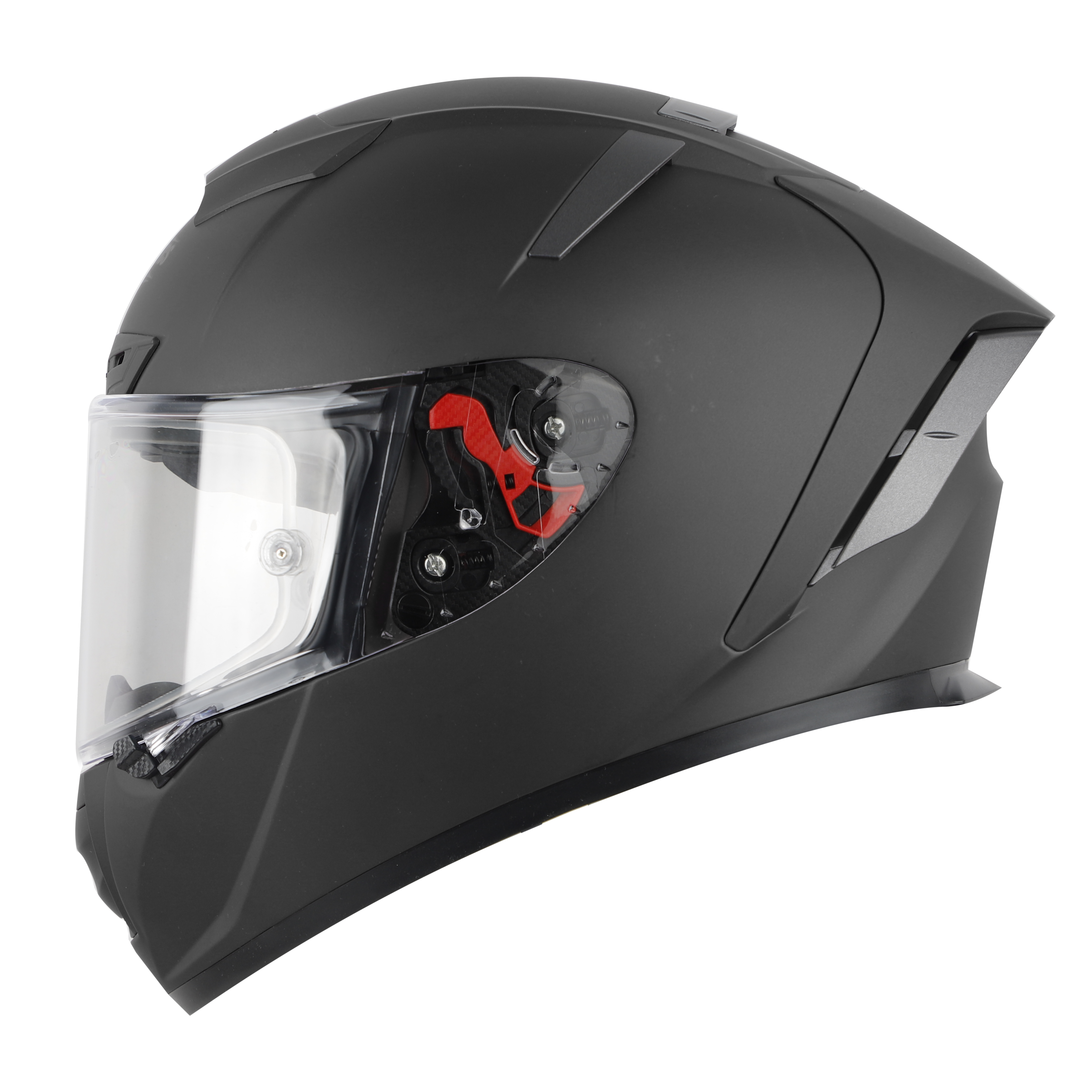 SA-5 DOT MAT BLACK WITH CLEAR ANTI-FOG SHIELD VISOR