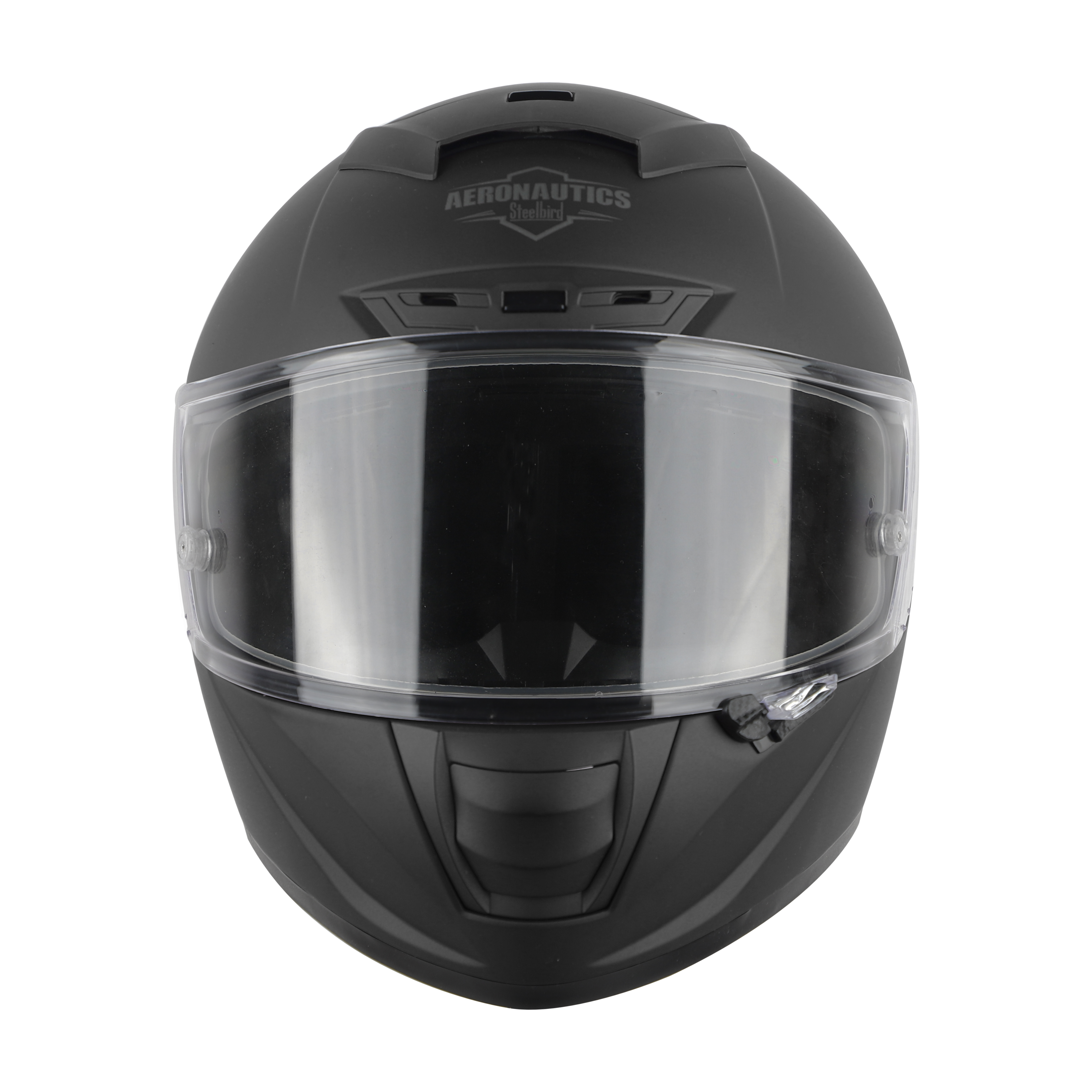 SA-5 DOT MAT BLACK WITH CLEAR ANTI-FOG SHIELD VISOR