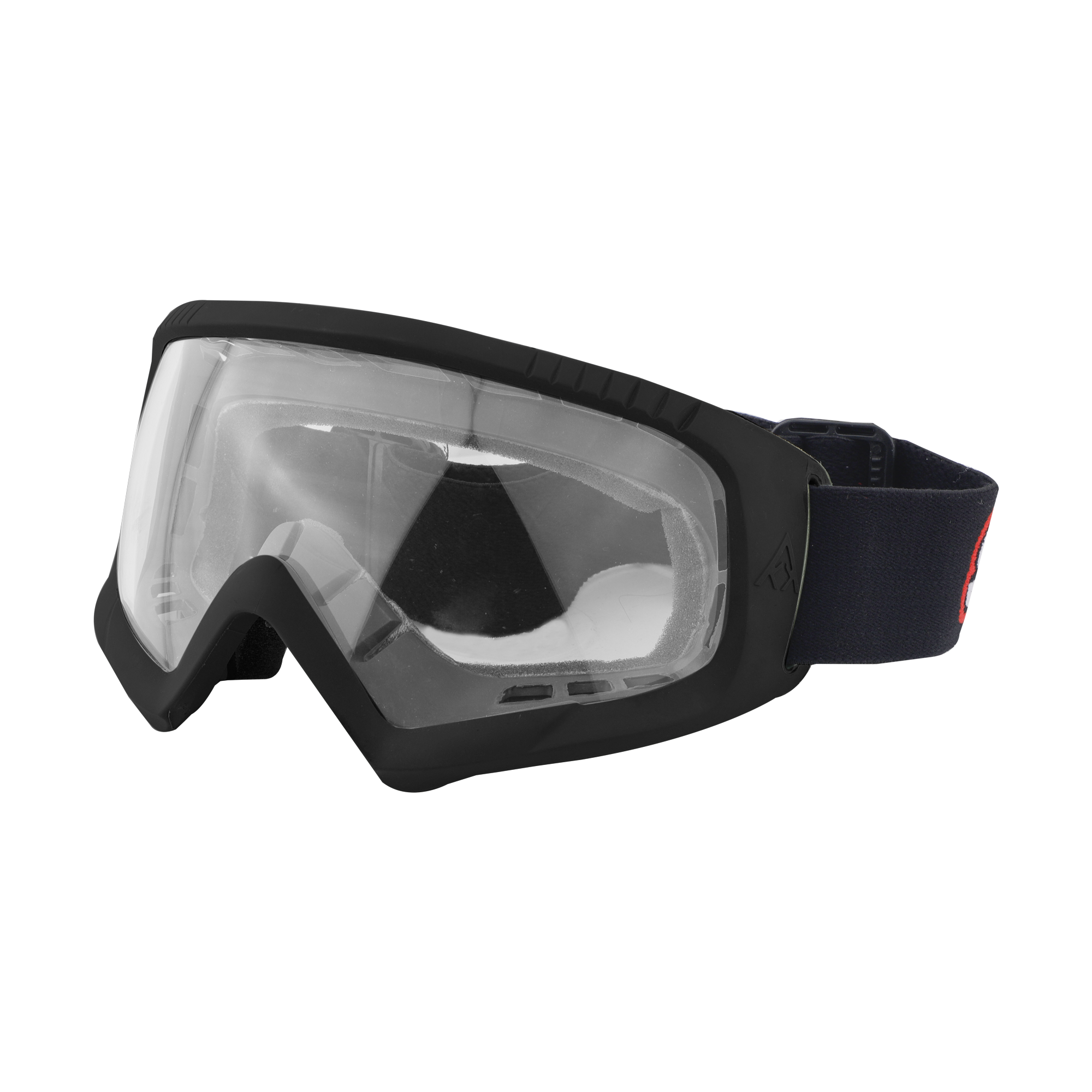 RIDING GOGGLE BLACK WITH CLEAR VISOR