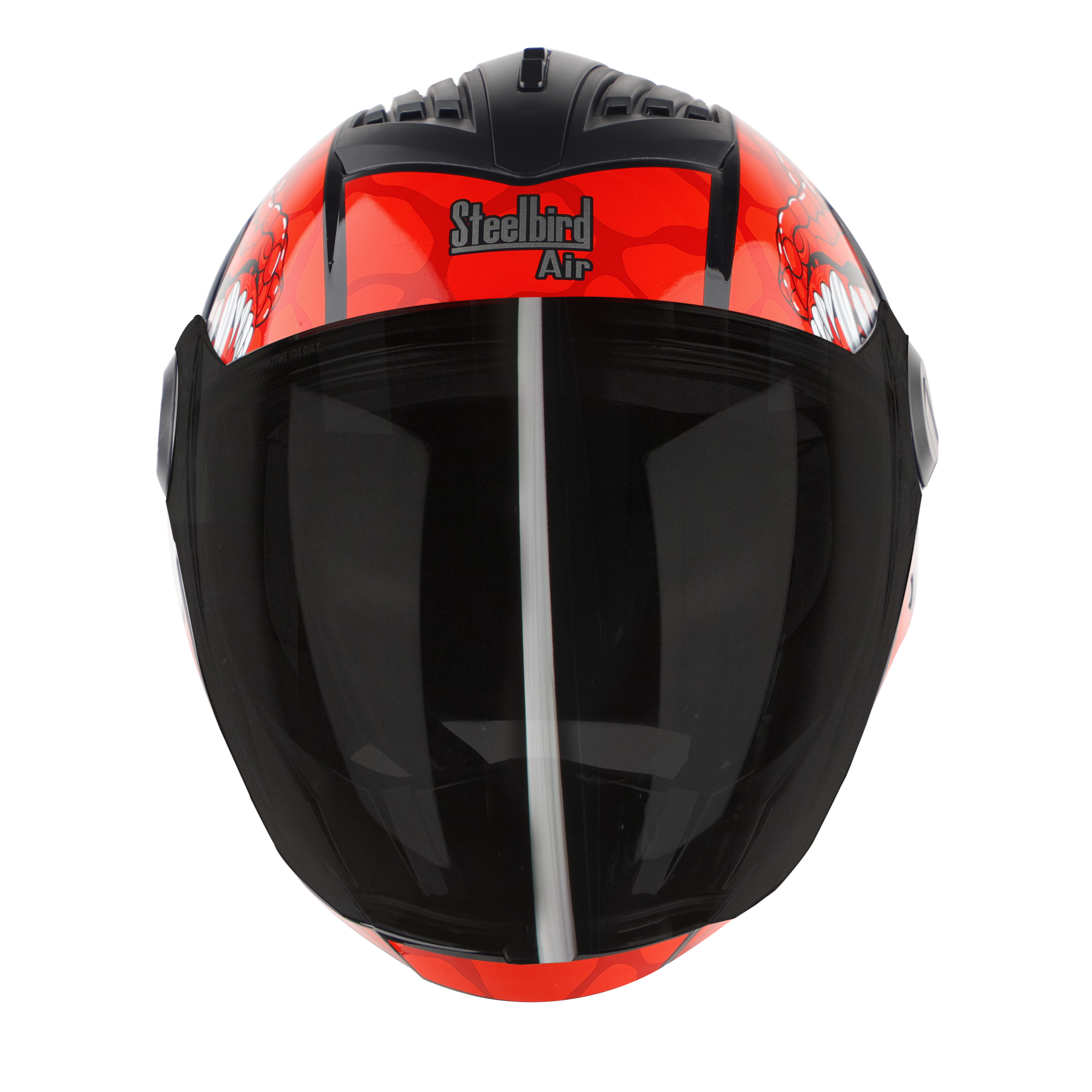 SBA-2 DRAGON MAT BLACK WITH RED (FITTED WITH CLEAR VISOR EXTRA SMOKE VISOR FREE)