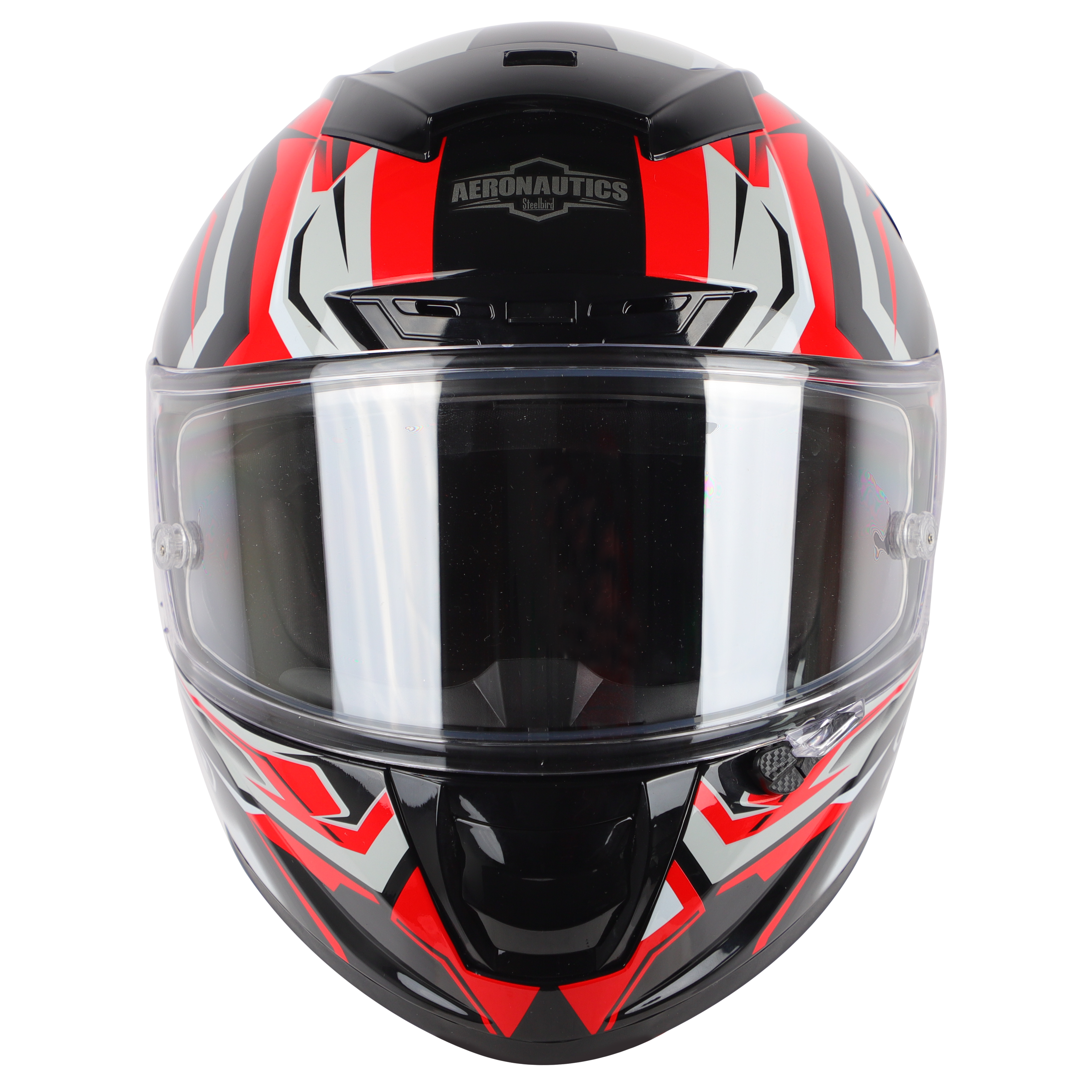 SA-5 DOT RACING SPIRIT GLOSSY BLACK WITH RED ( WITH ANTI-FOG SHIELD)