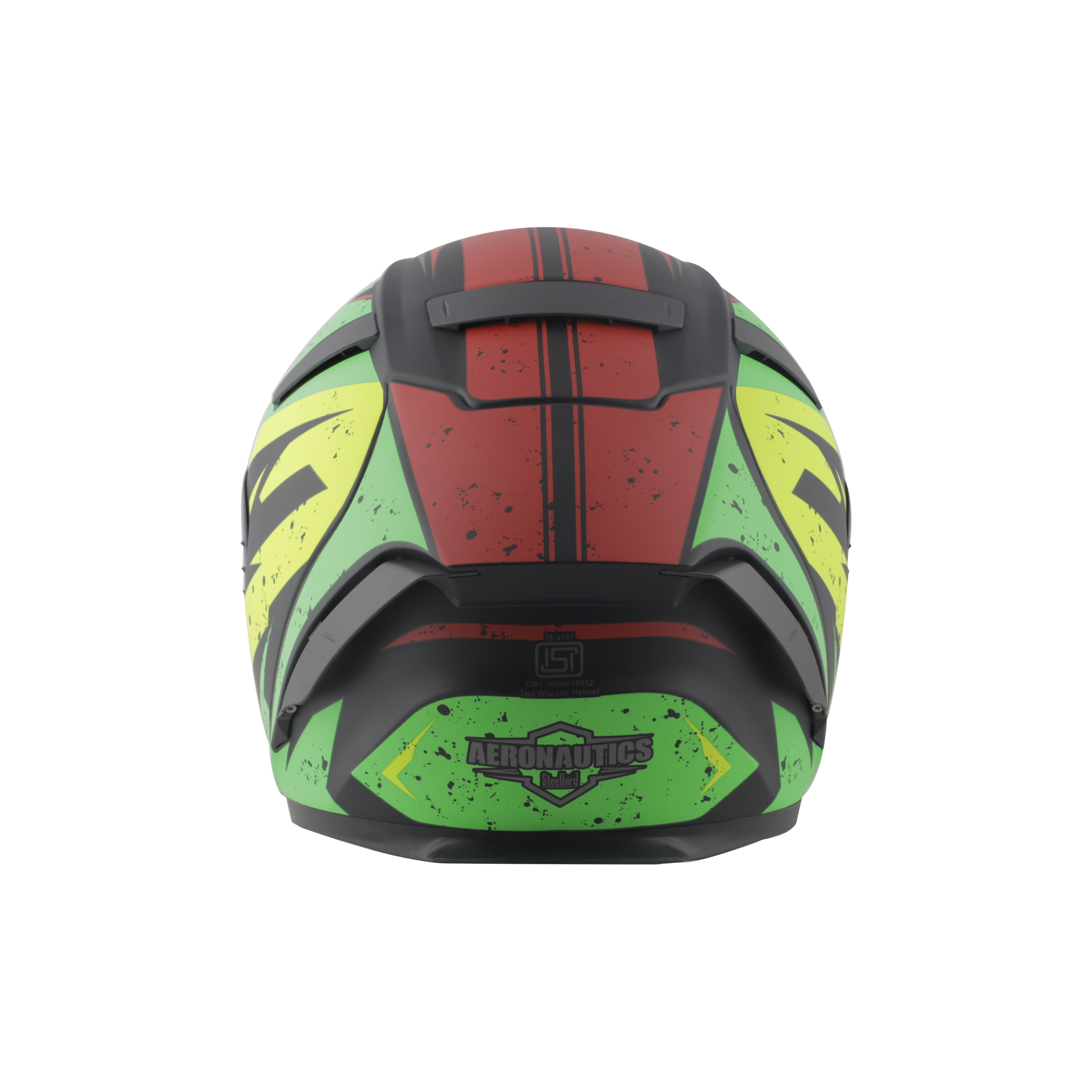 SA-2 BREEZER MAT BLACK WITH GREEN FITTED WITH CLEAR VISOR EXTRA CHROME RAINBOW VISOR FREE (WITH ANTI-FOG SHIELD HOLDER)