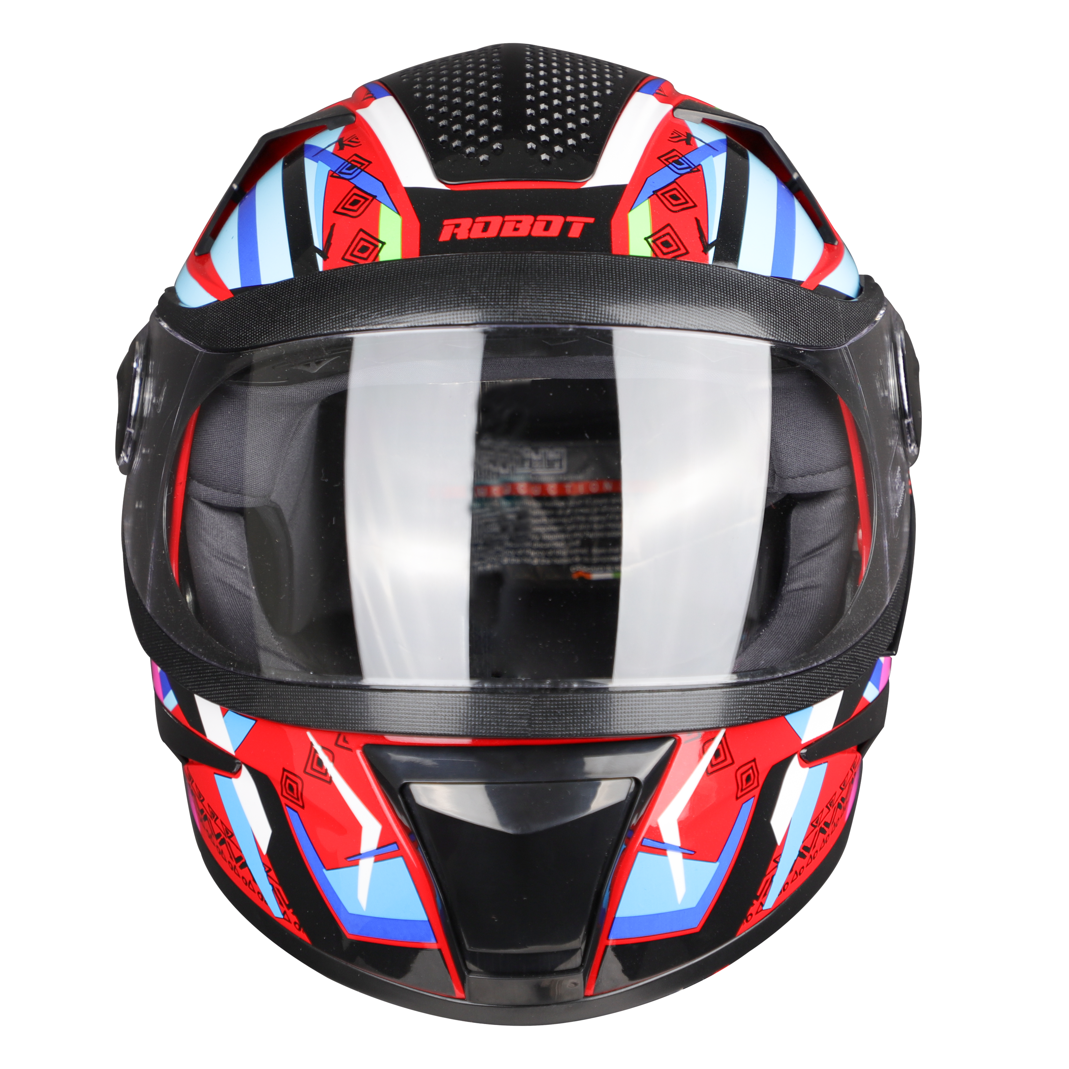 SBH-17 ROBOT LOUD GLOSSY SPORTS RED WITH WHITE/BLUE