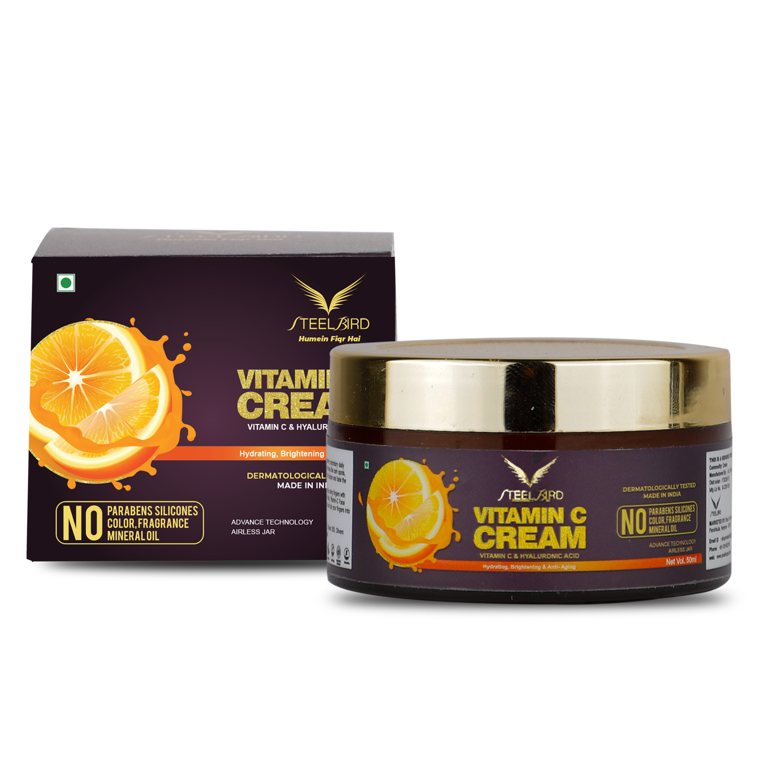 Steelbird Skin Care Vitamin C Face Cream (Steelbird Vitamin C Cream-50g)