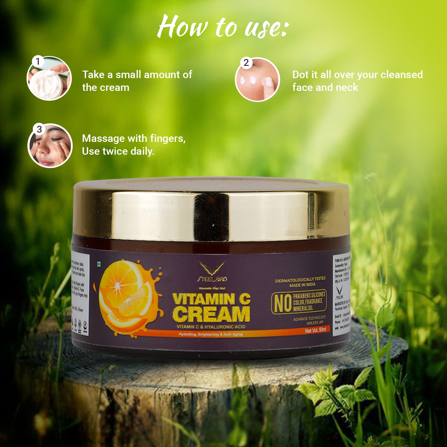 Steelbird Skin Care Vitamin C Face Cream (Steelbird Vitamin C Cream-50g)