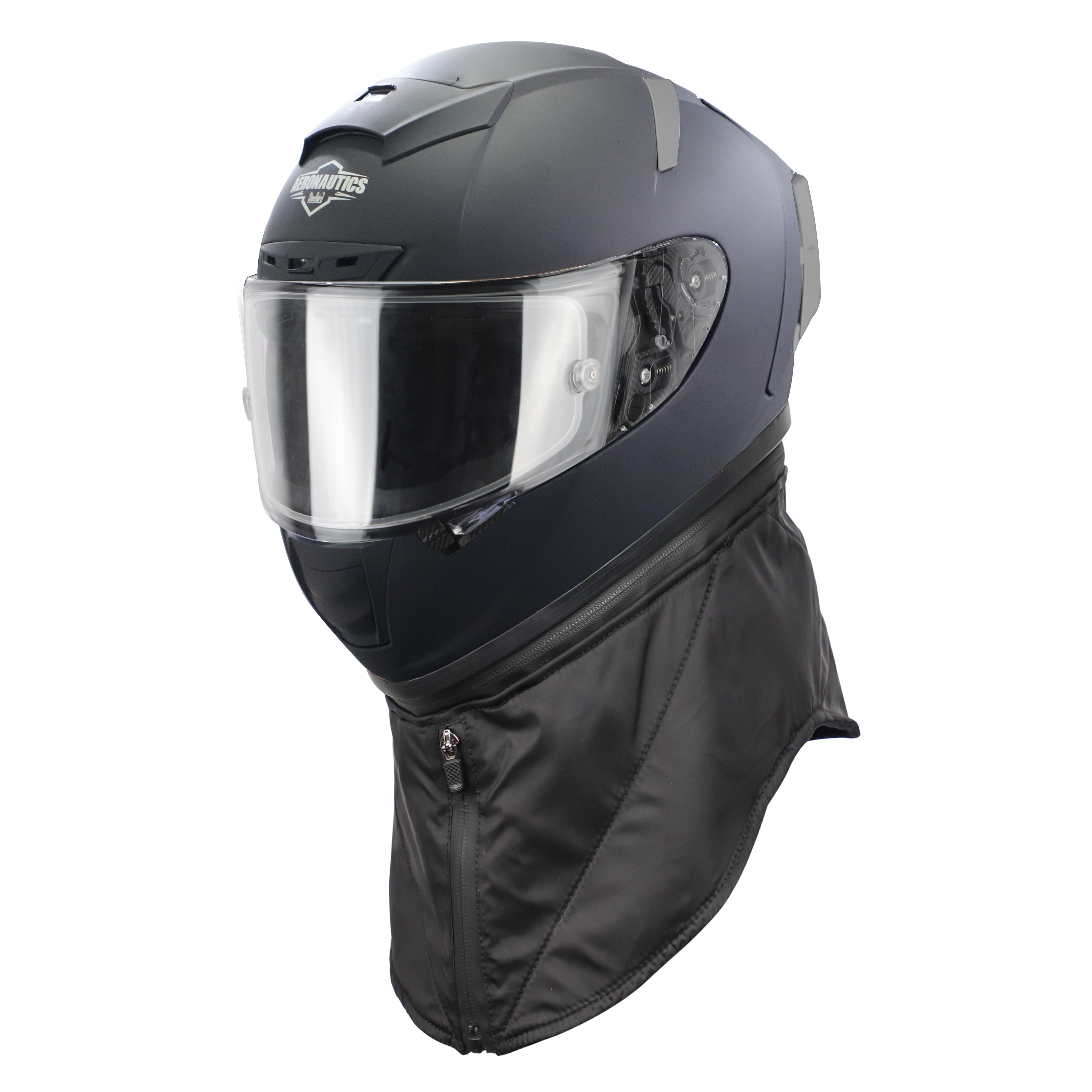 SA-2 Glossy Winter/Summer Glossy Midnight Black With Anti-Fog Shield Visor