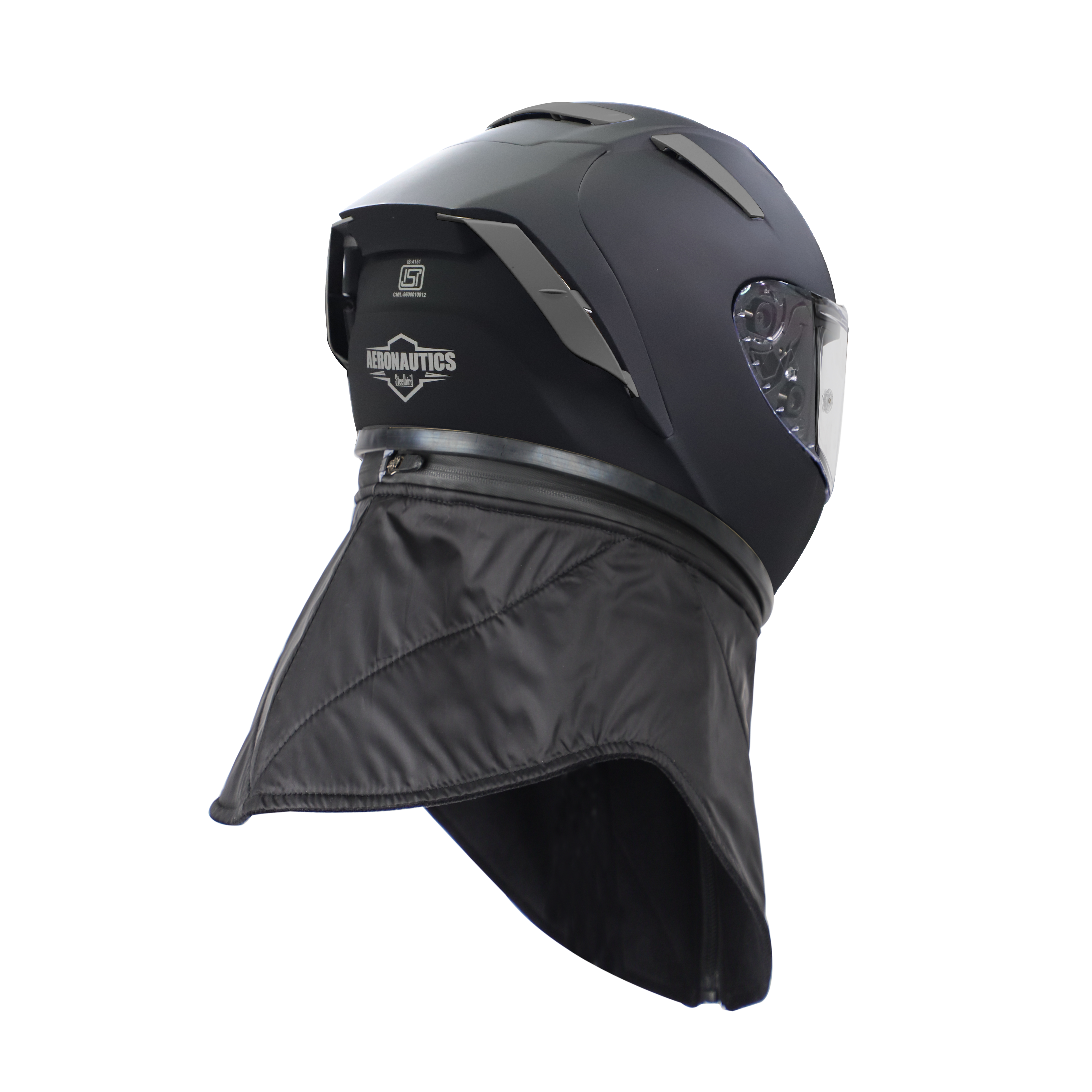 SA-2 Glossy Winter/Summer Glossy Midnight Black With Anti-Fog Shield Visor