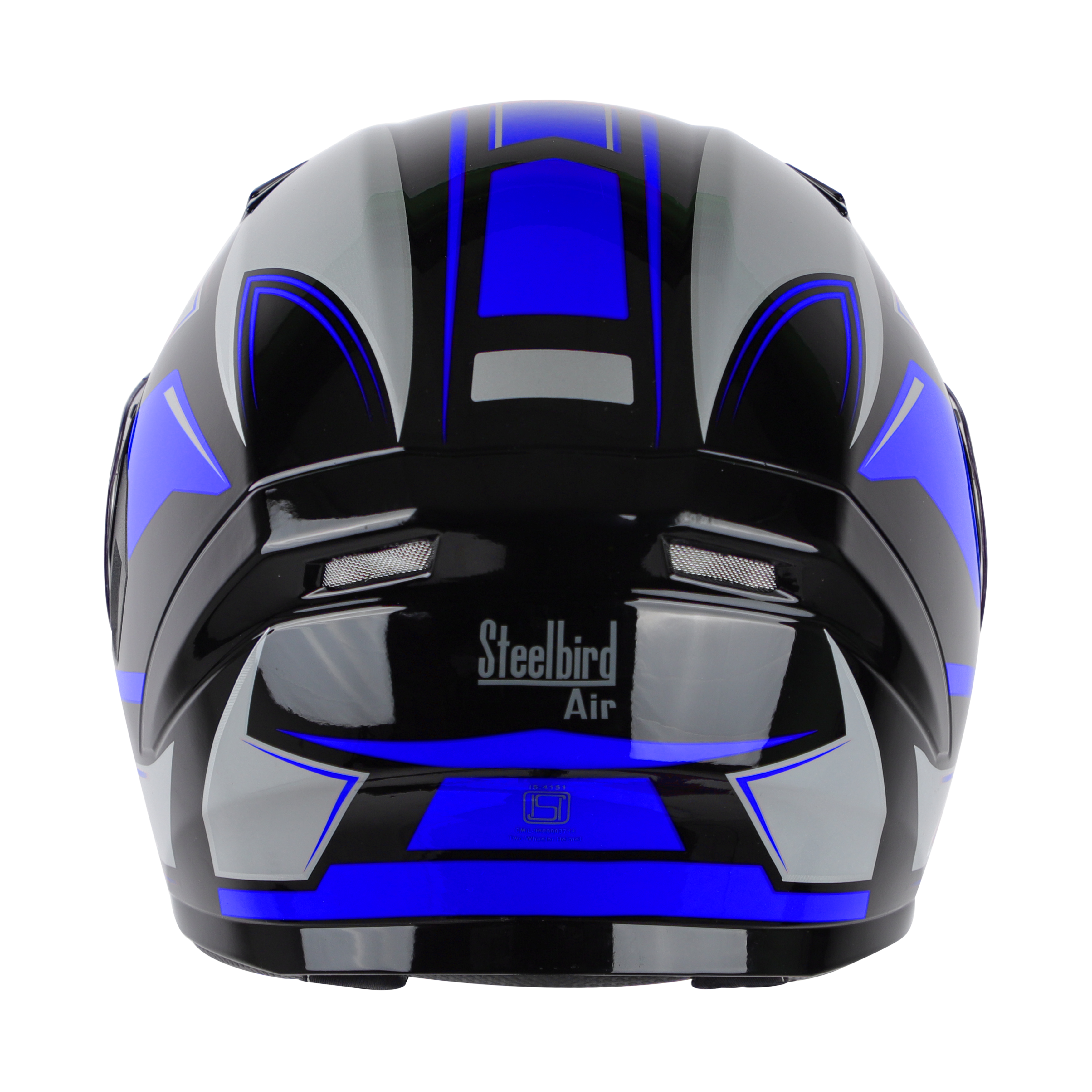 SBA-21 AIR CARBON MAT BLACK WITH BLUE (WITH CHROME SILVER INNER SUNSHIELD)