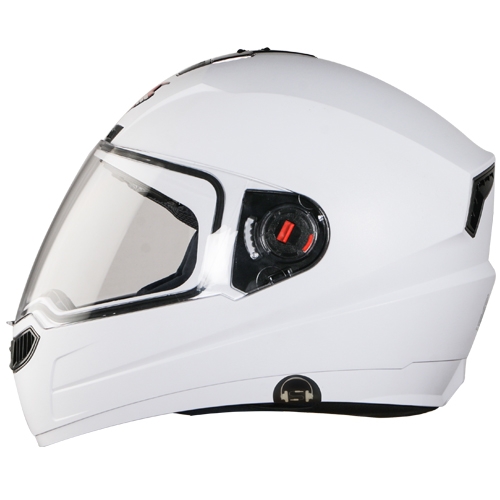 Steelbird SBA-1 7 Wings HF Dashing Full Face Helmet (Dashing White With Clear Visor)